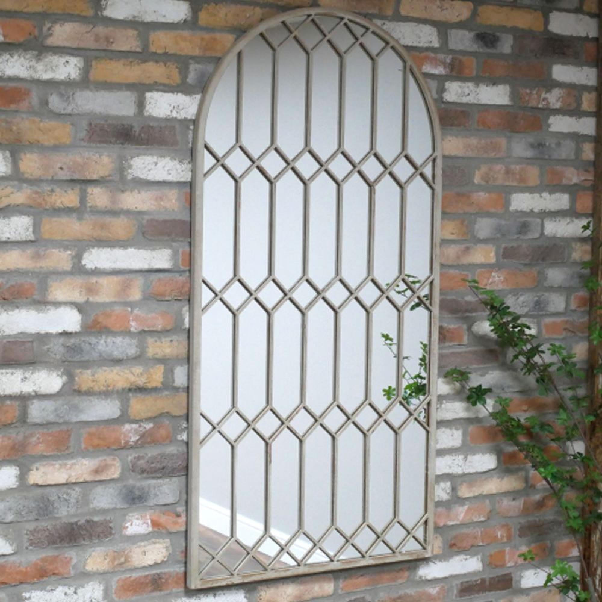Wall Mirror - Arch - Rustic - Metal - 75cm x 150cm