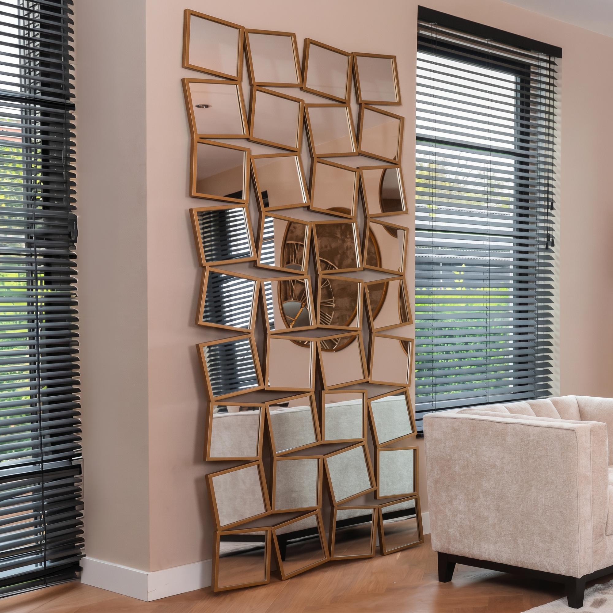 Badia Gold Wall Mirror