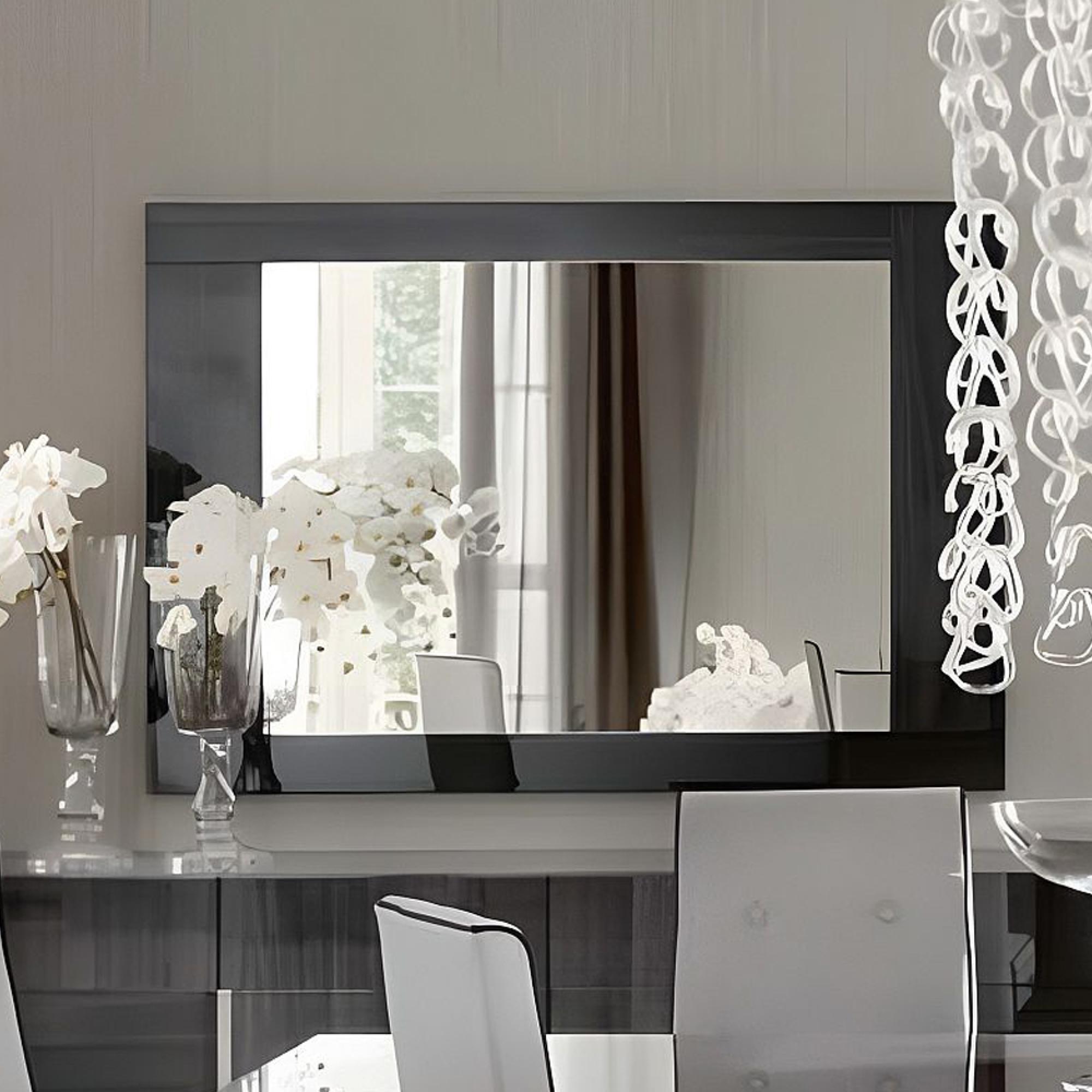 Montecarlo Wall Mirror - Large - Grey Koto High Gloss