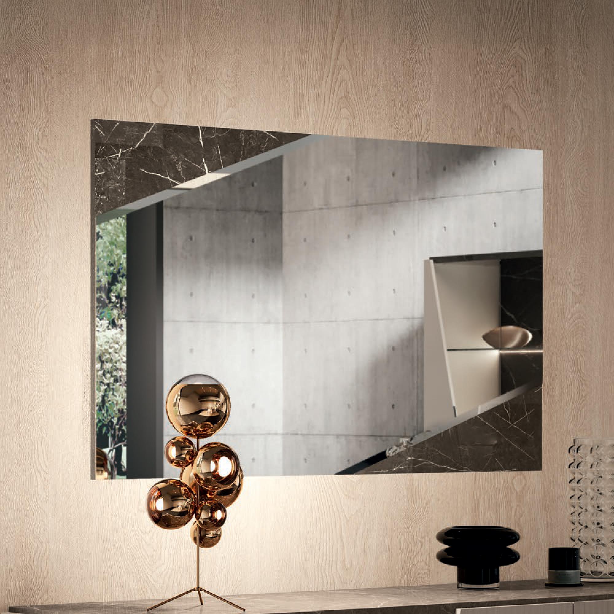 Fidia Italian Wall Mirror - Marquinia Marble Effect