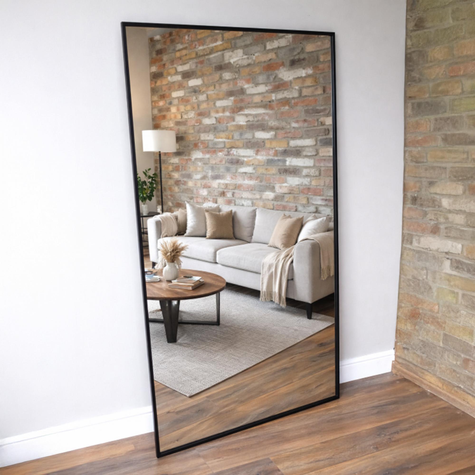 Leaner Mirror - Large - Black - Metal - 100cm - 170cm