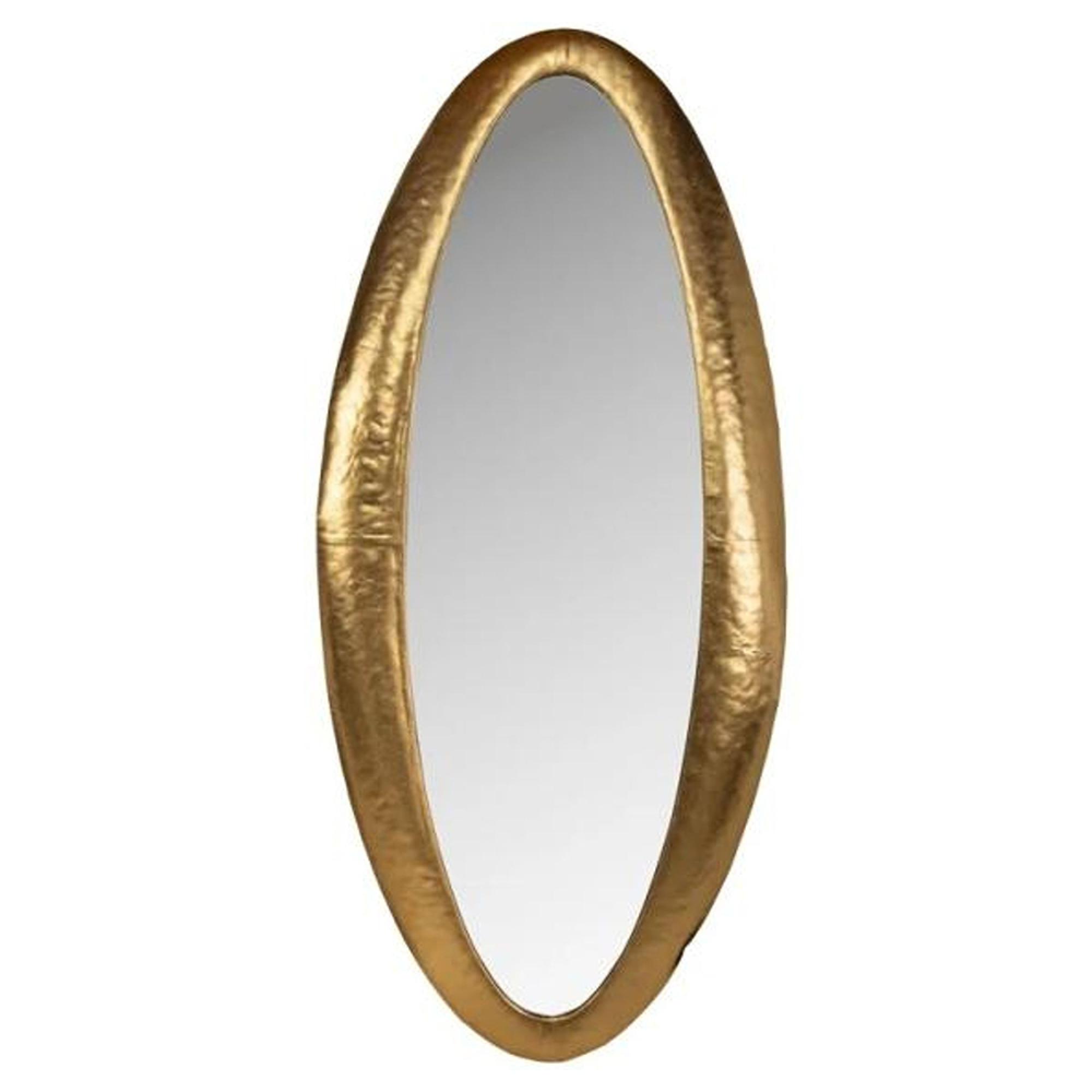 Clearance - Belia Oval Wall Mirror - Gold - FSS16403
