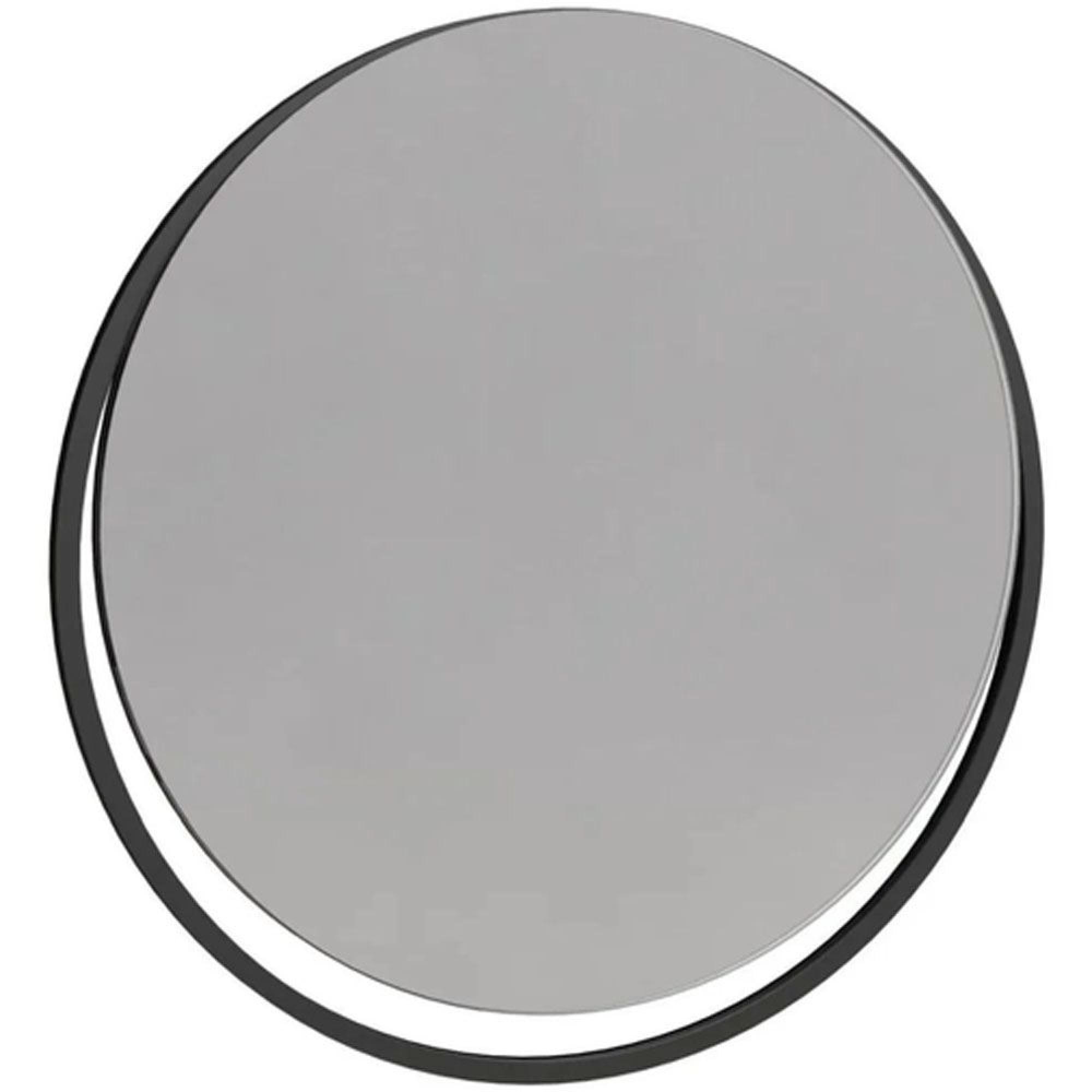 Clearance - Federico Round Wall Mirror - Black Metal Frame - FSS12617