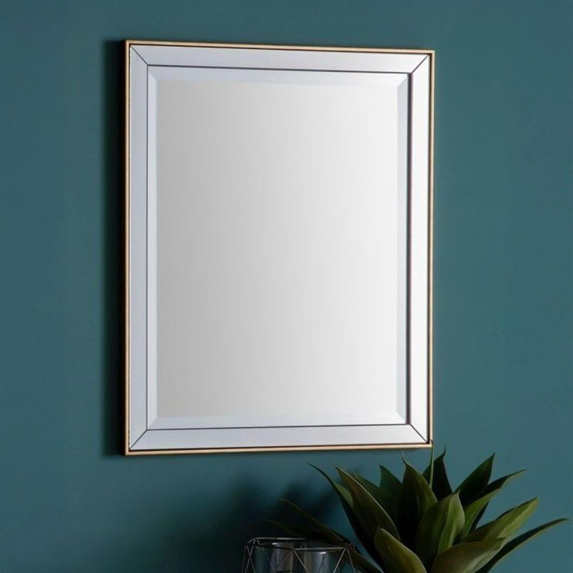 Clearance - Powell Wall Mirror - 50cm x 60cm - Gold - A146