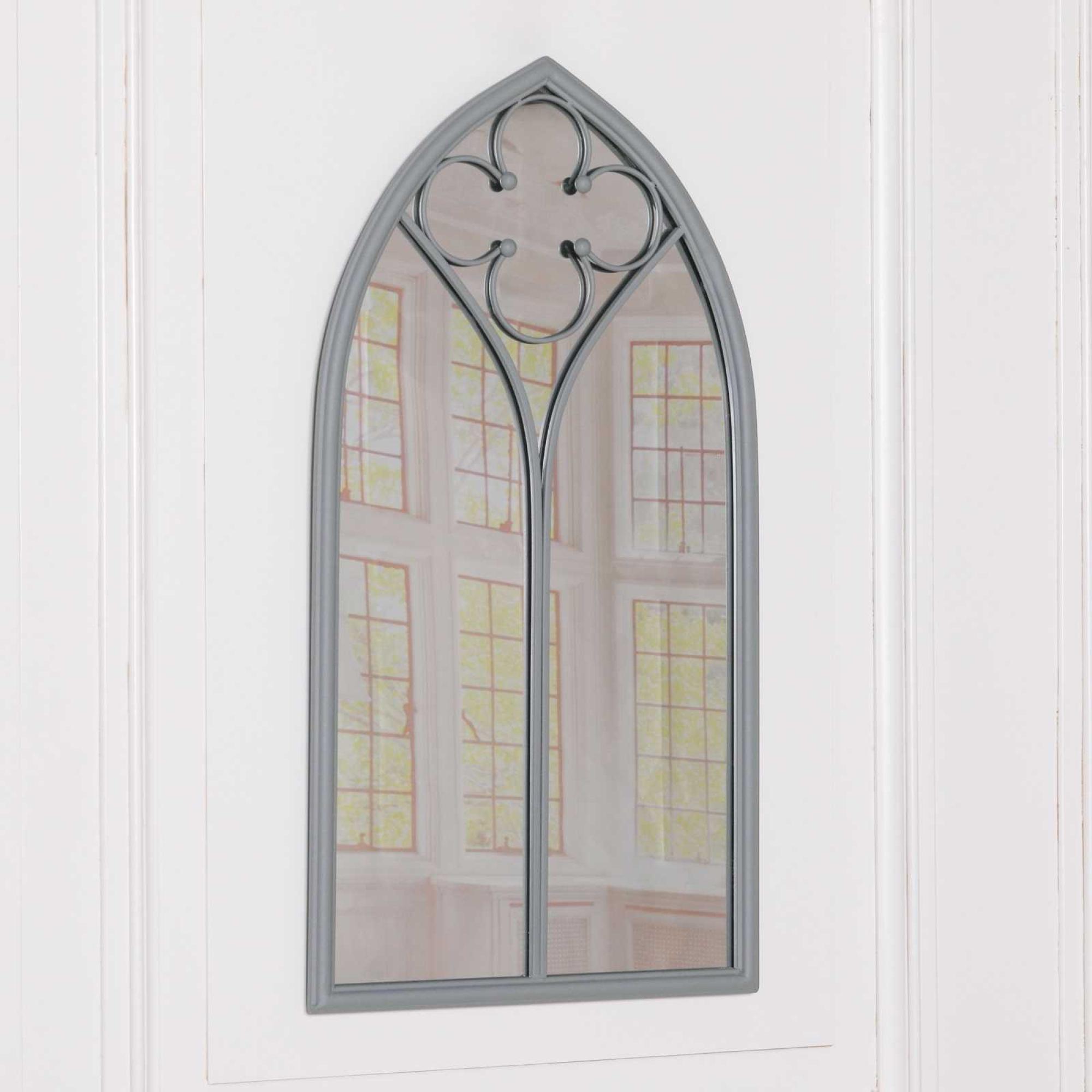 Elberon Wall Mirror - Grey - Arch - 48.5cm x 90cm