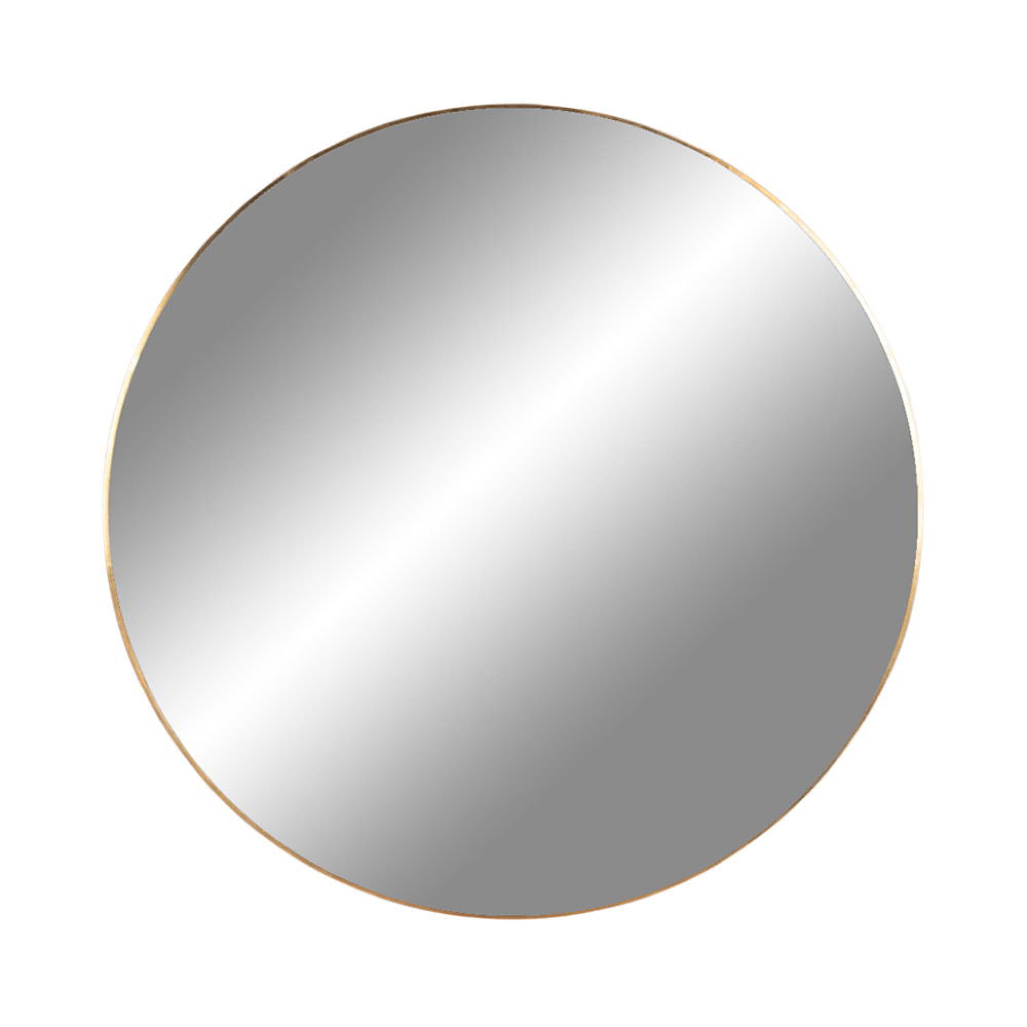 Jersey Mirror - Round - Wall - Brass - 80cm x 80cm