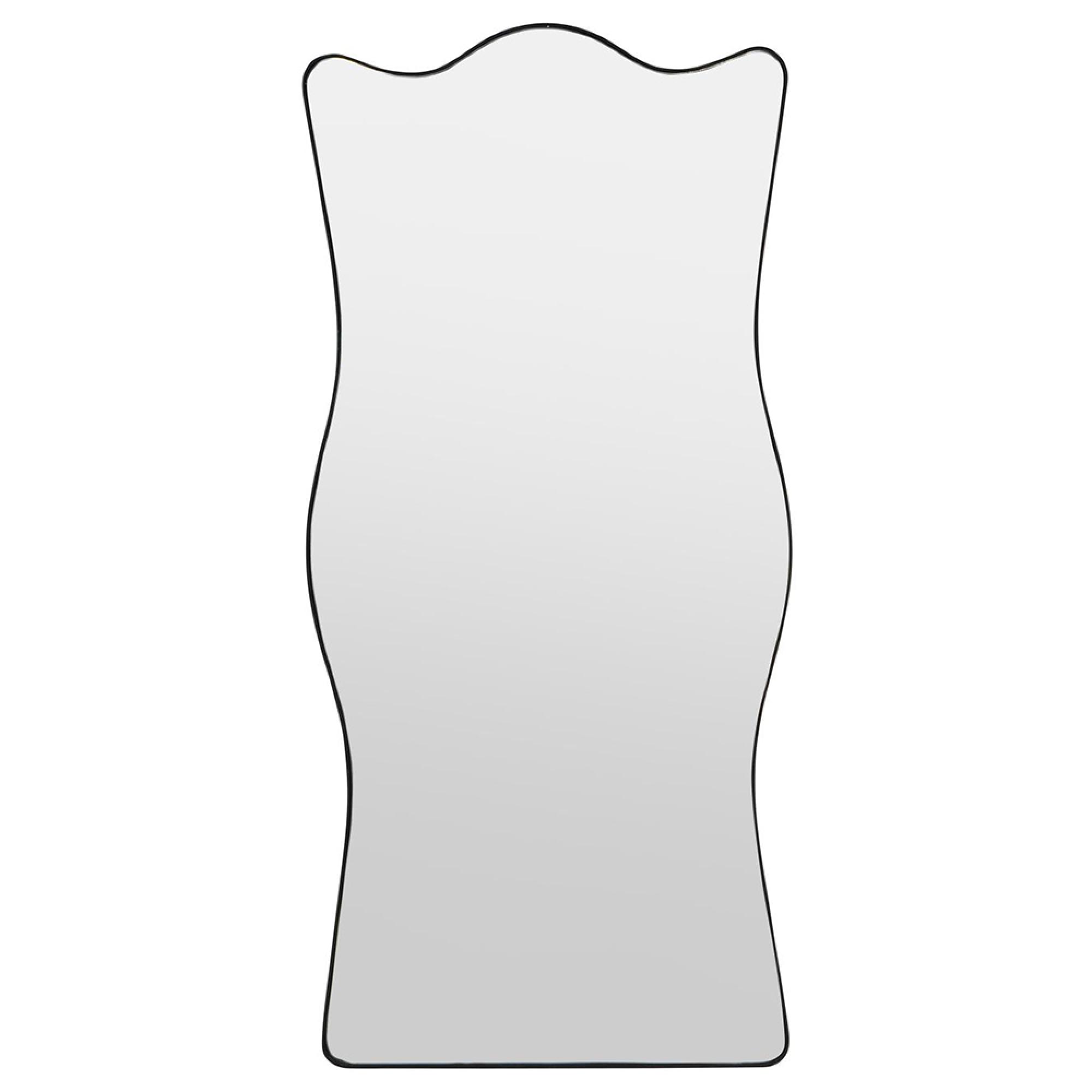 Tidal Floor Standing Mirror - Black Metal - 82.5cm x 178cm