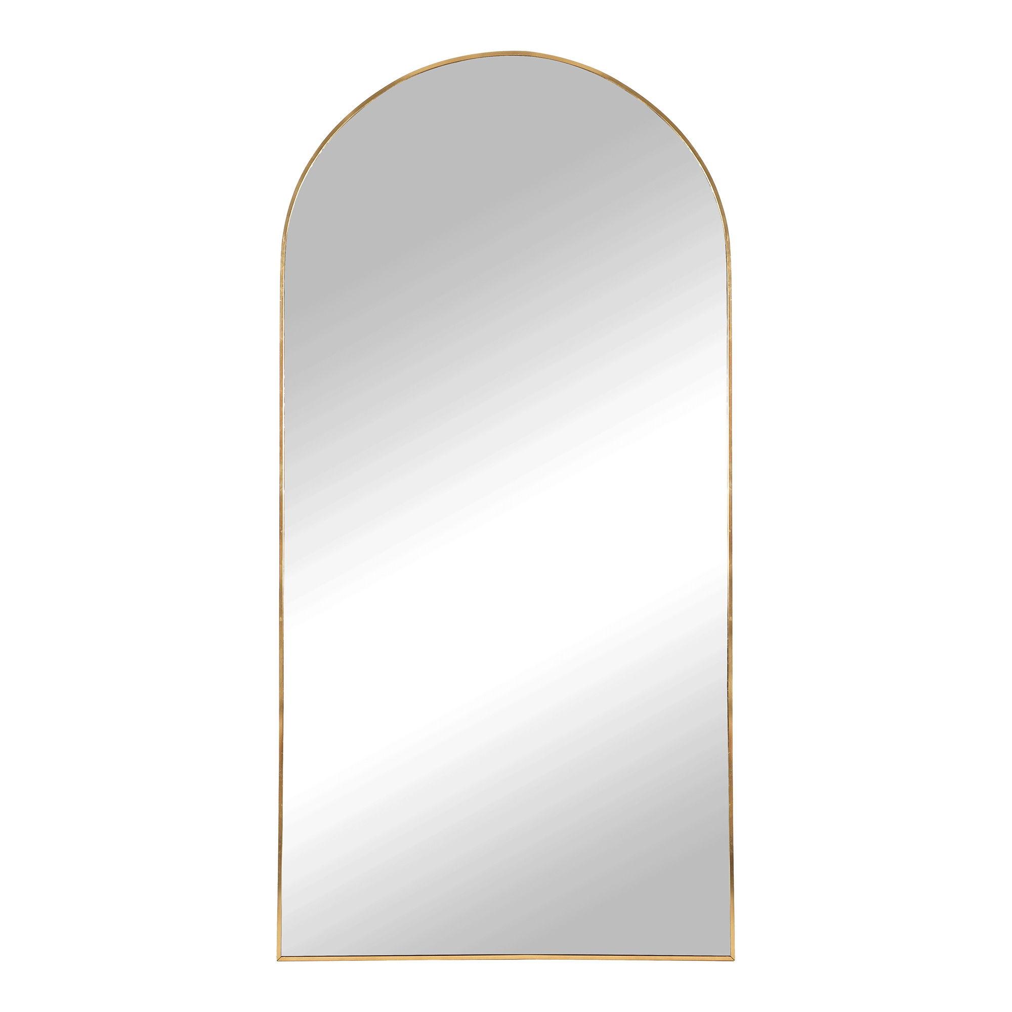 Madrid Mirror - Arch - Floor Standing - Brass - 90cm x 180cm