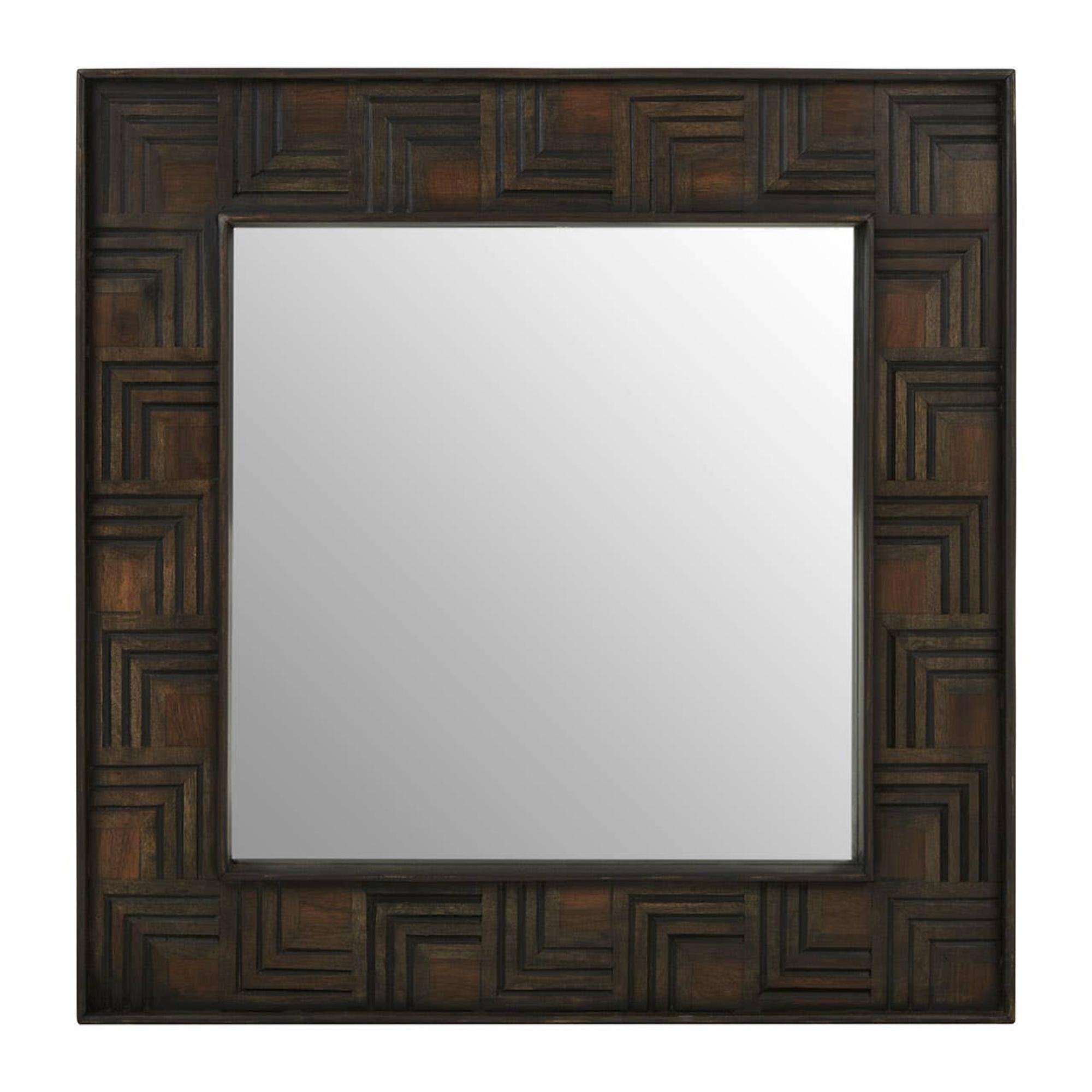 Surak Wall Mirror - Square - Mango Wood