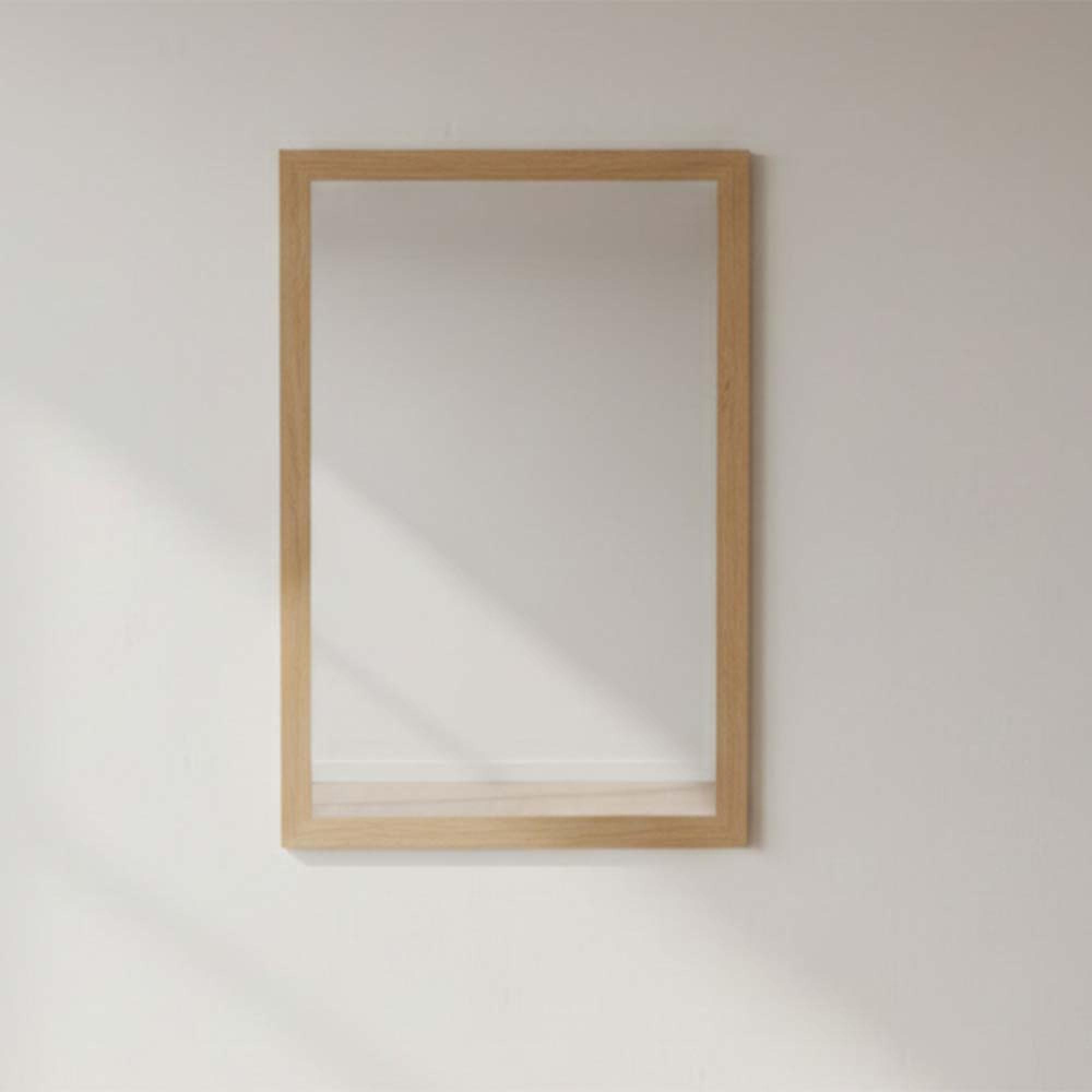 Wadsworth Oak Wall Mirror - 60cm x 90cm