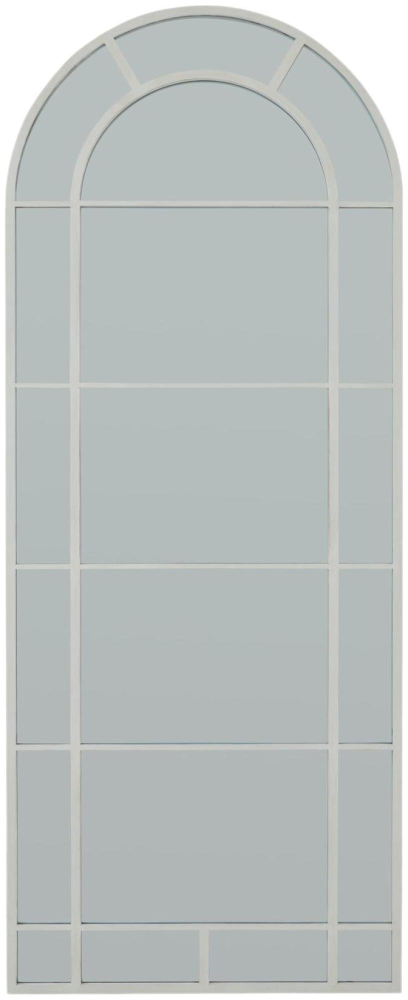 Window Mirror - Large - White Wood - Arched