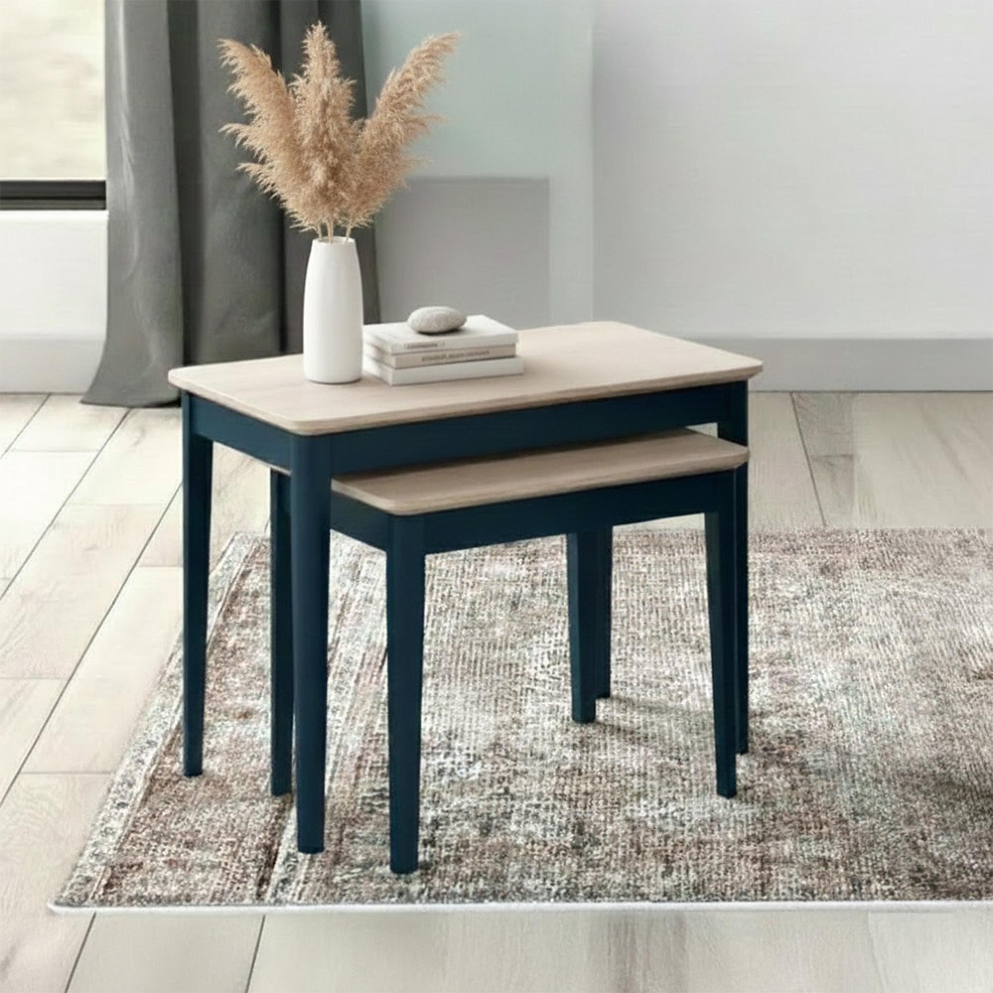 Marlow Nest of Tables - Set of 2 - Blue