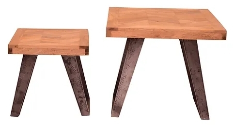 Albadi Nest of Tables - Set of 2 - Parquet