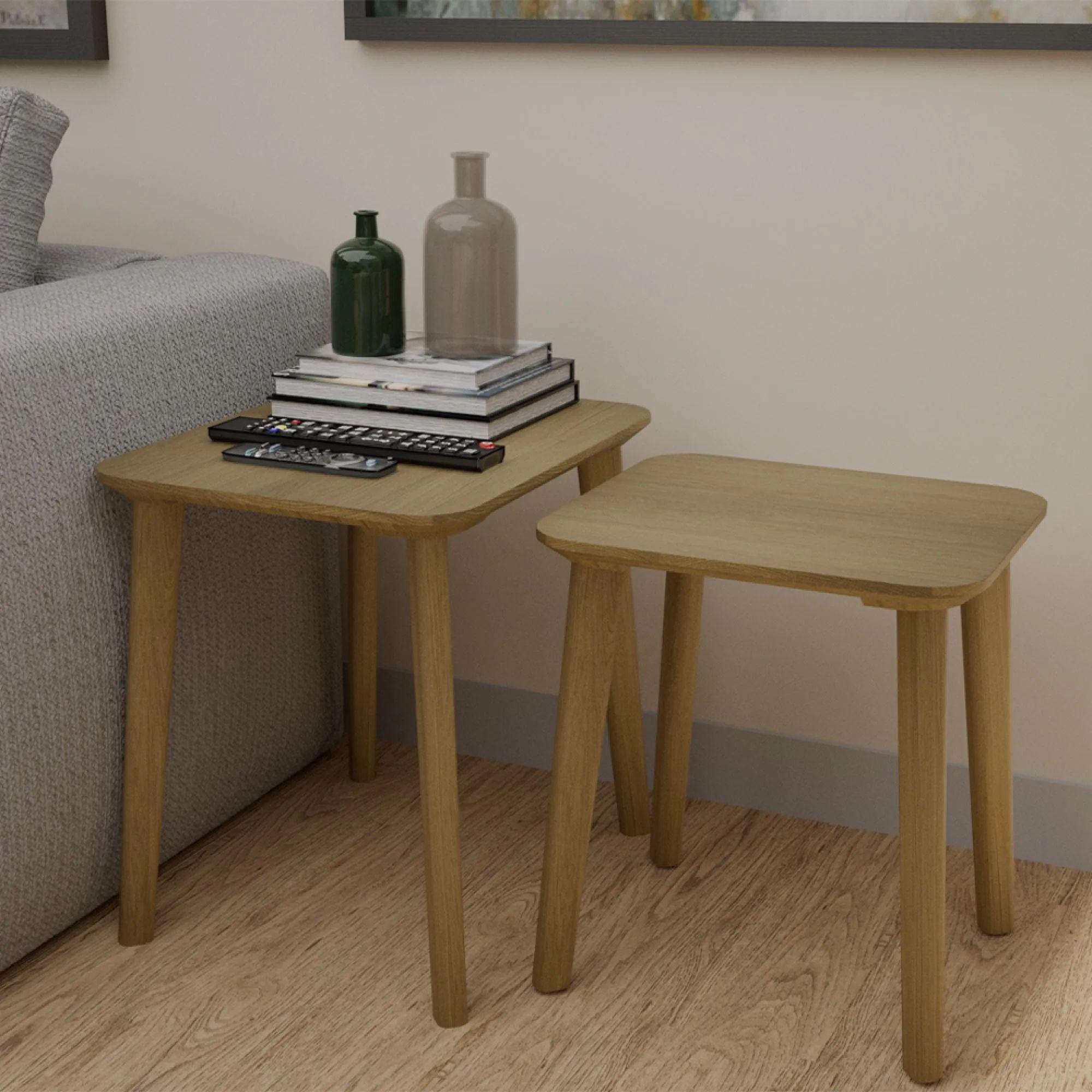 Scandic Nest of Tables - Set of 2 - Oak