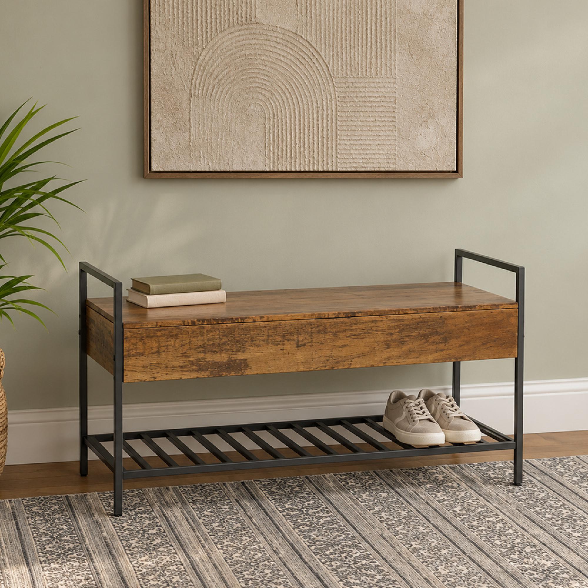 Bastia Shoe Bench - Mango Wood