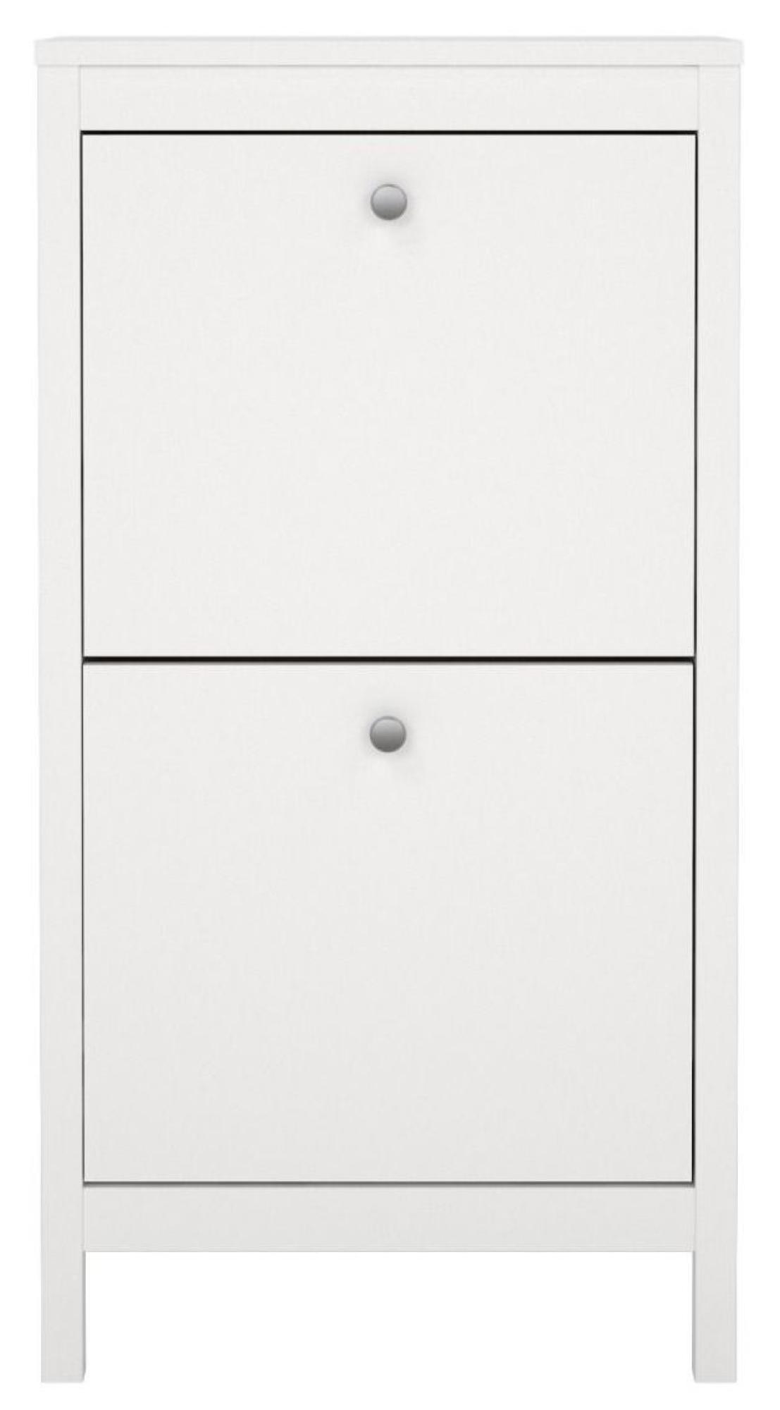 Madrid Shoe Cabinet - 2 Drawer - Door - White