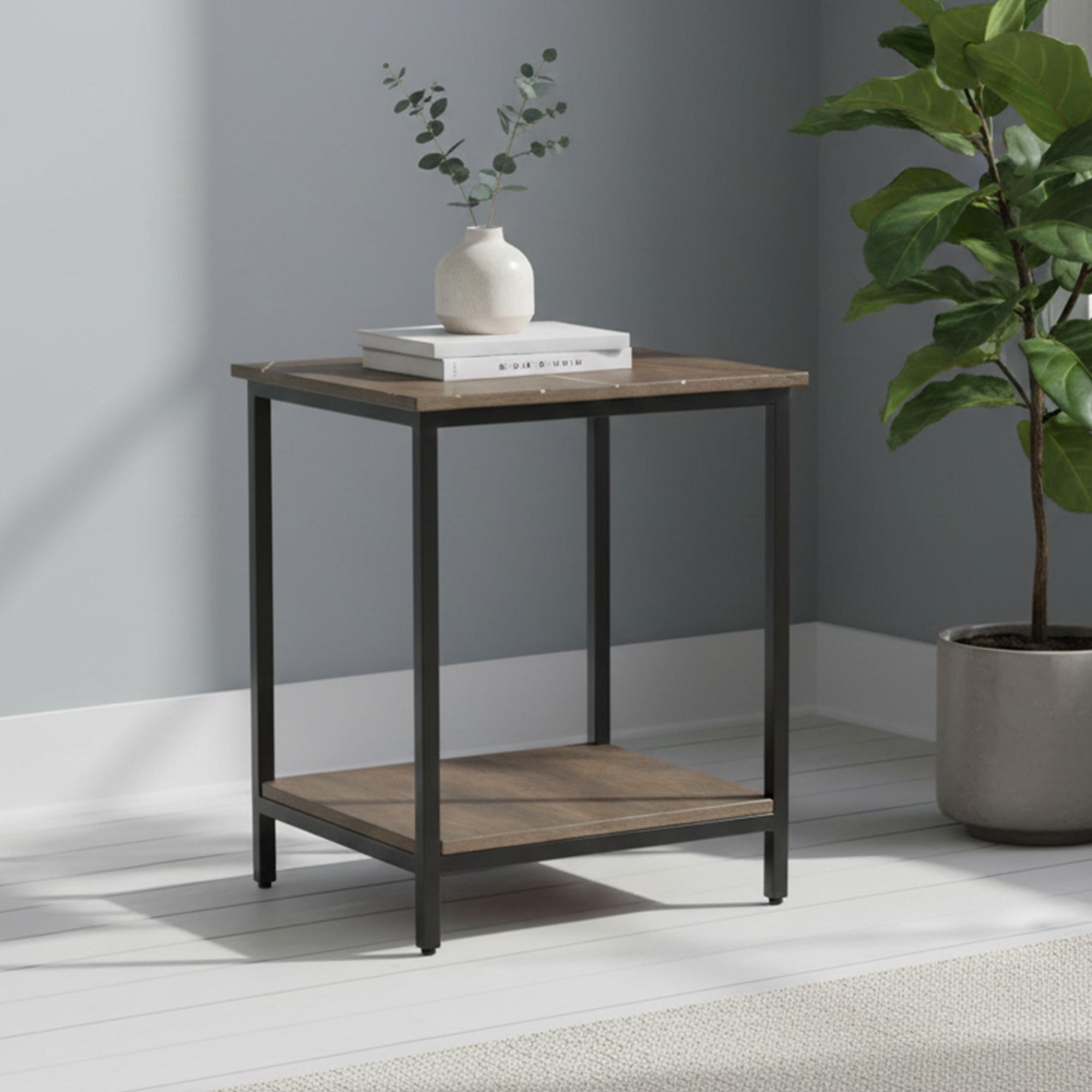 Fowey Side Table - Dark Brown Mango Wood