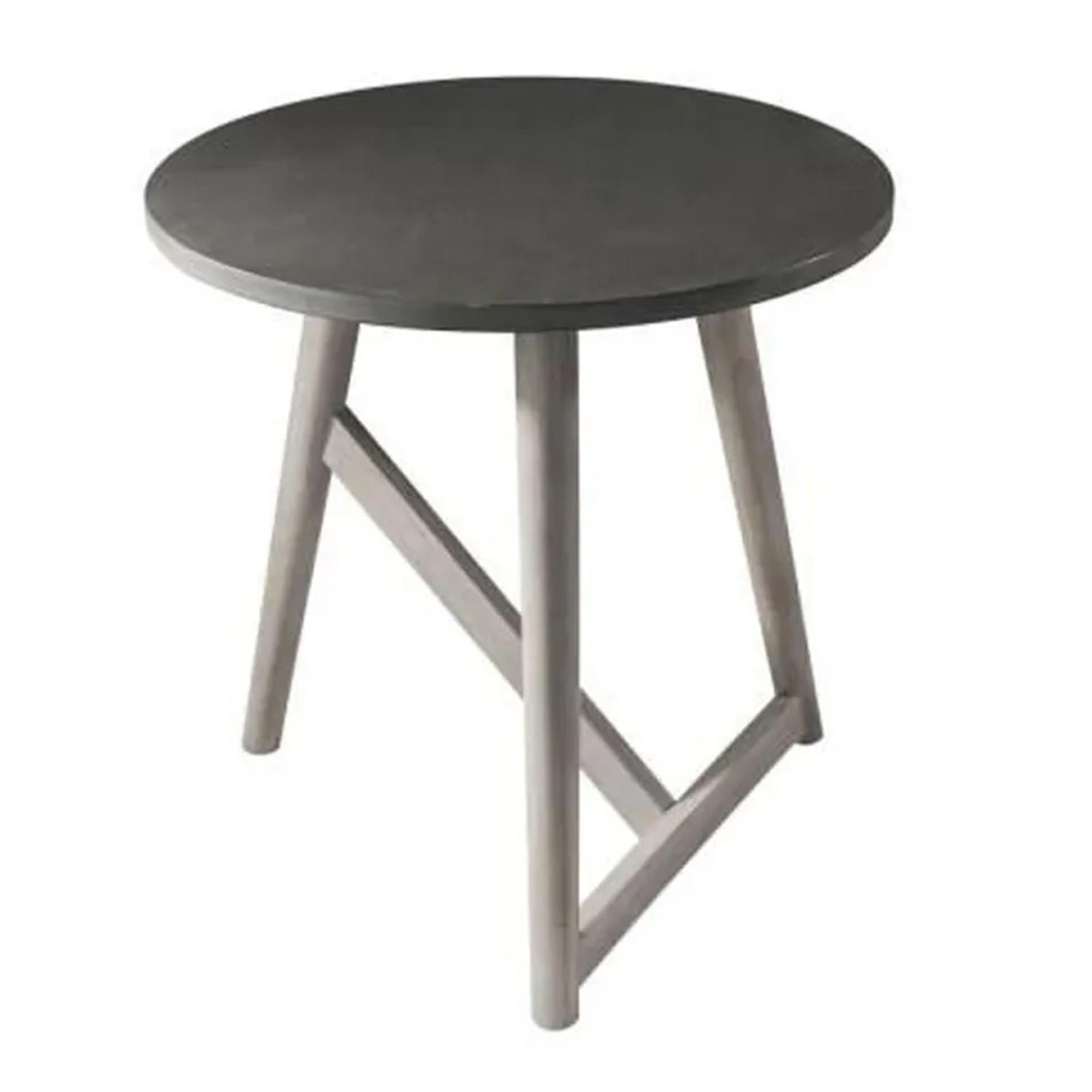 Clearance - Hamar Side Table - Round - Grey - B90