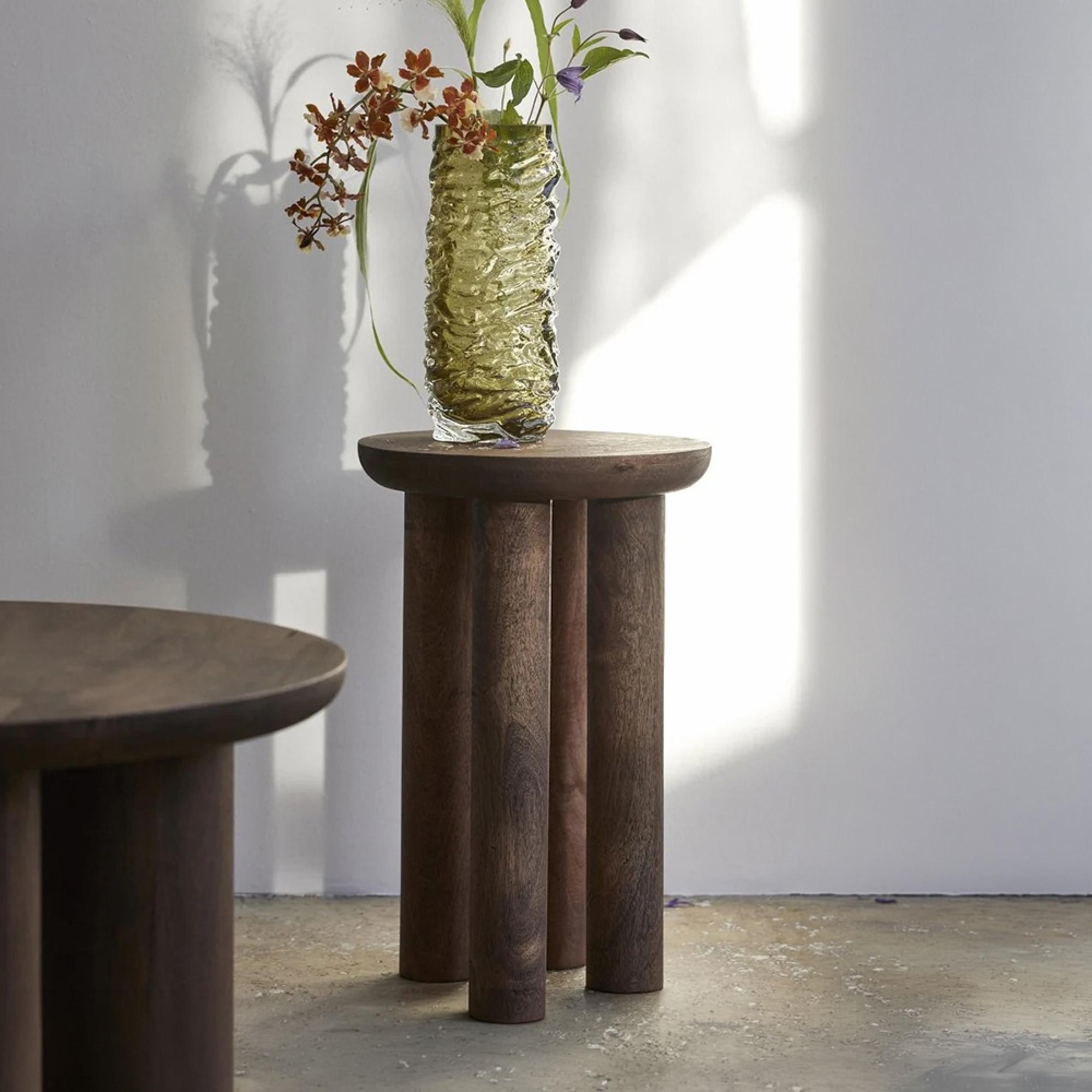Helin Side Table - Round - Mango Wood