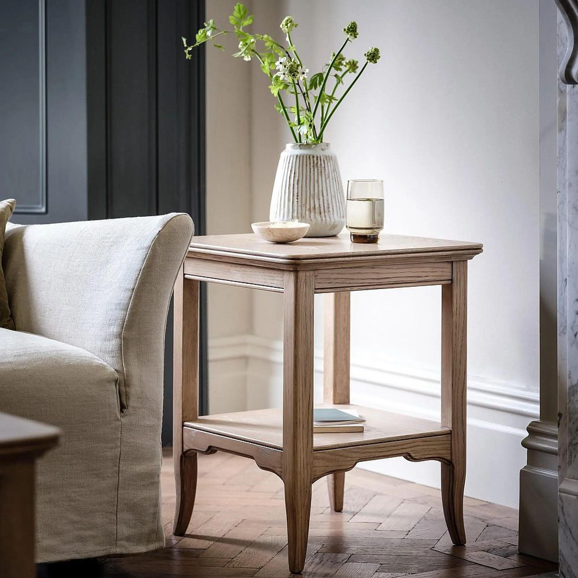Clearance - Toulon Lamp Table - Oak - FSS17001