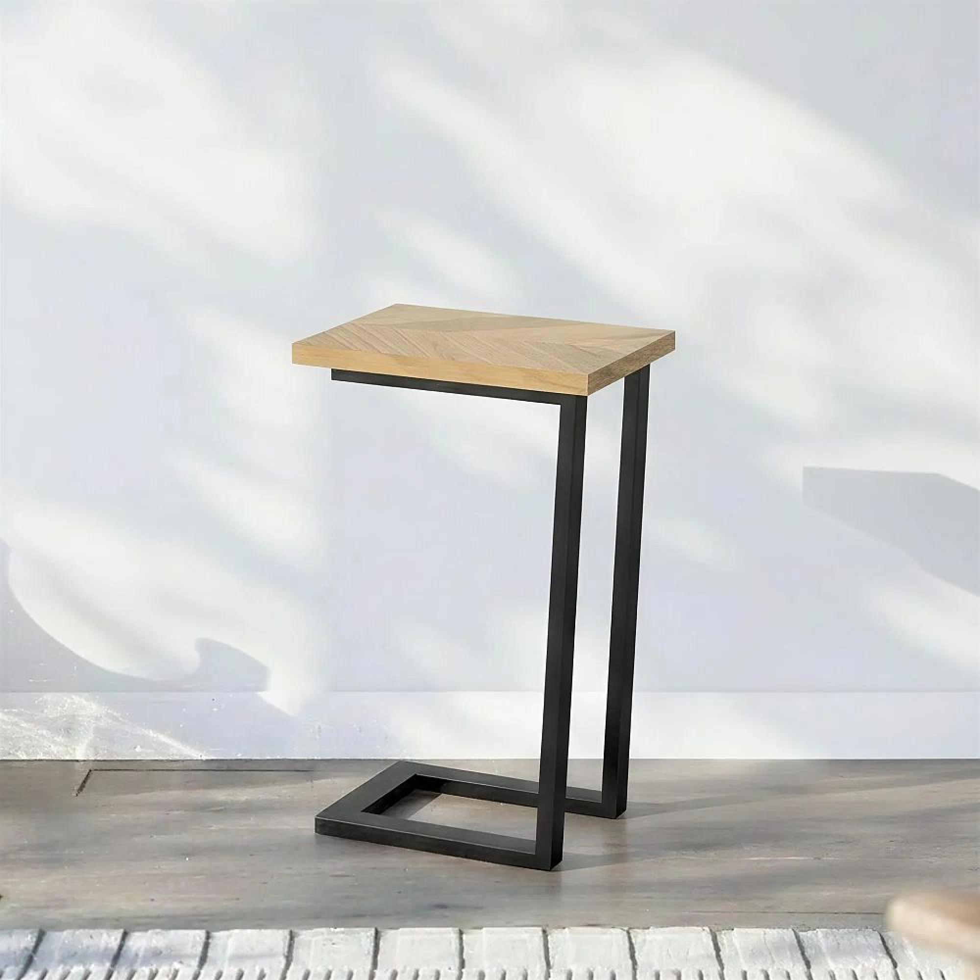 Clearance - Valencia Herringbone Side Table - Set of 2 - Oak - FSS16990