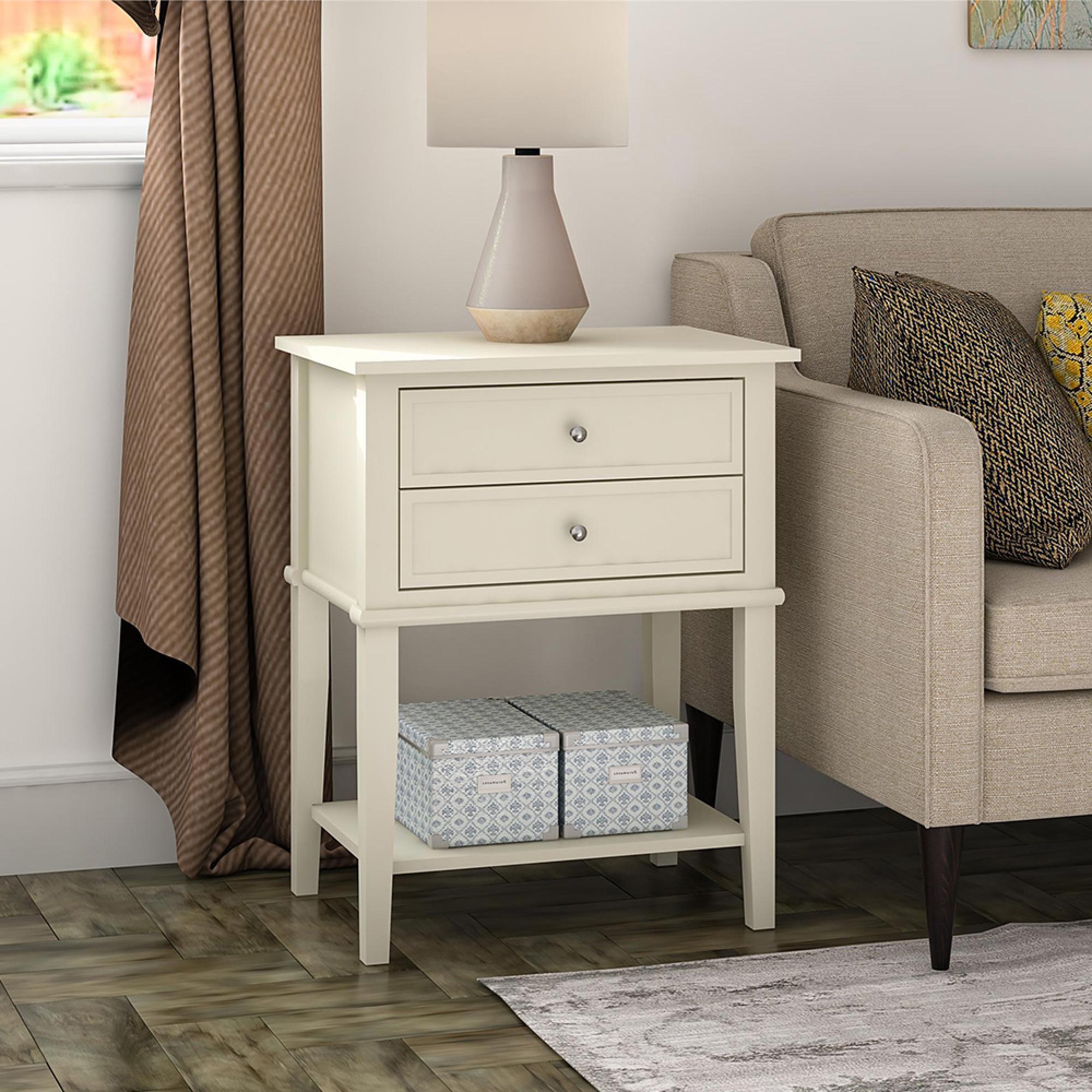 Franklin Accent Table - White - 5062096PCOMUK
