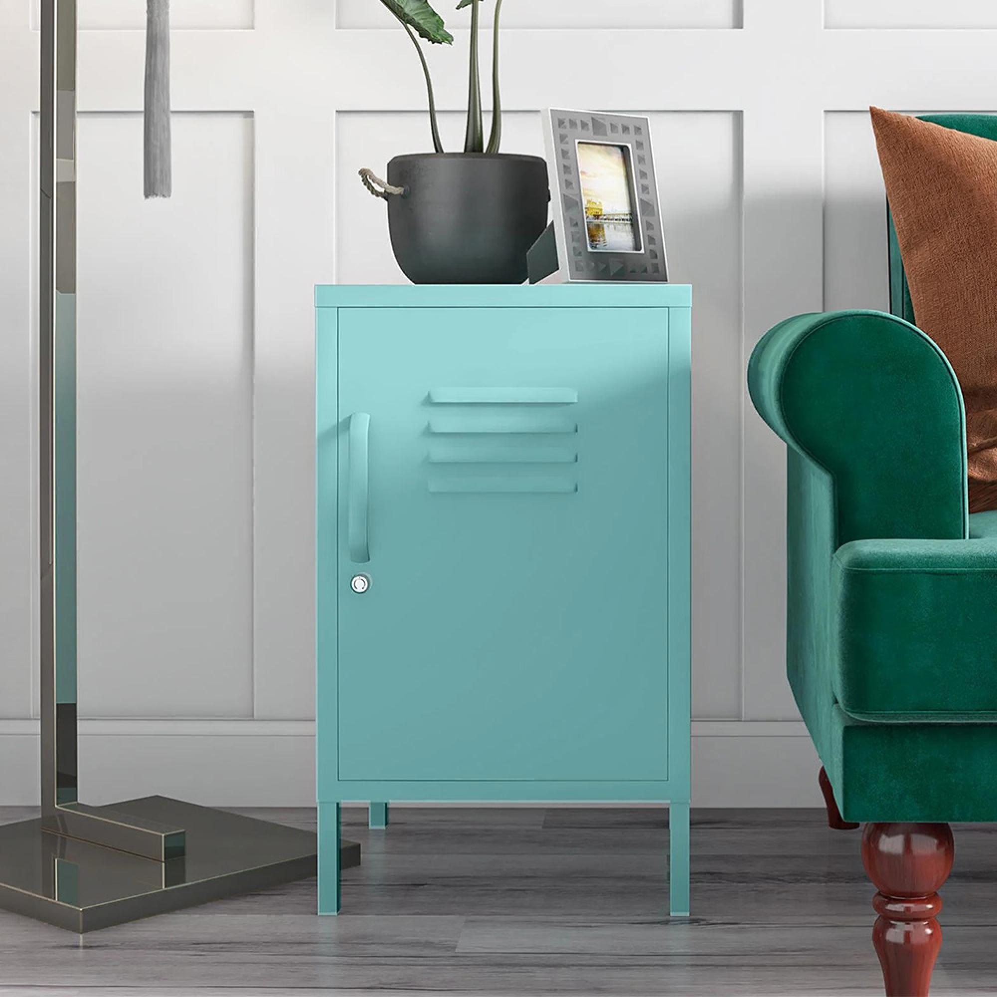 Novogratz Cache Locker End Table - Mint - 2354811COMNUK