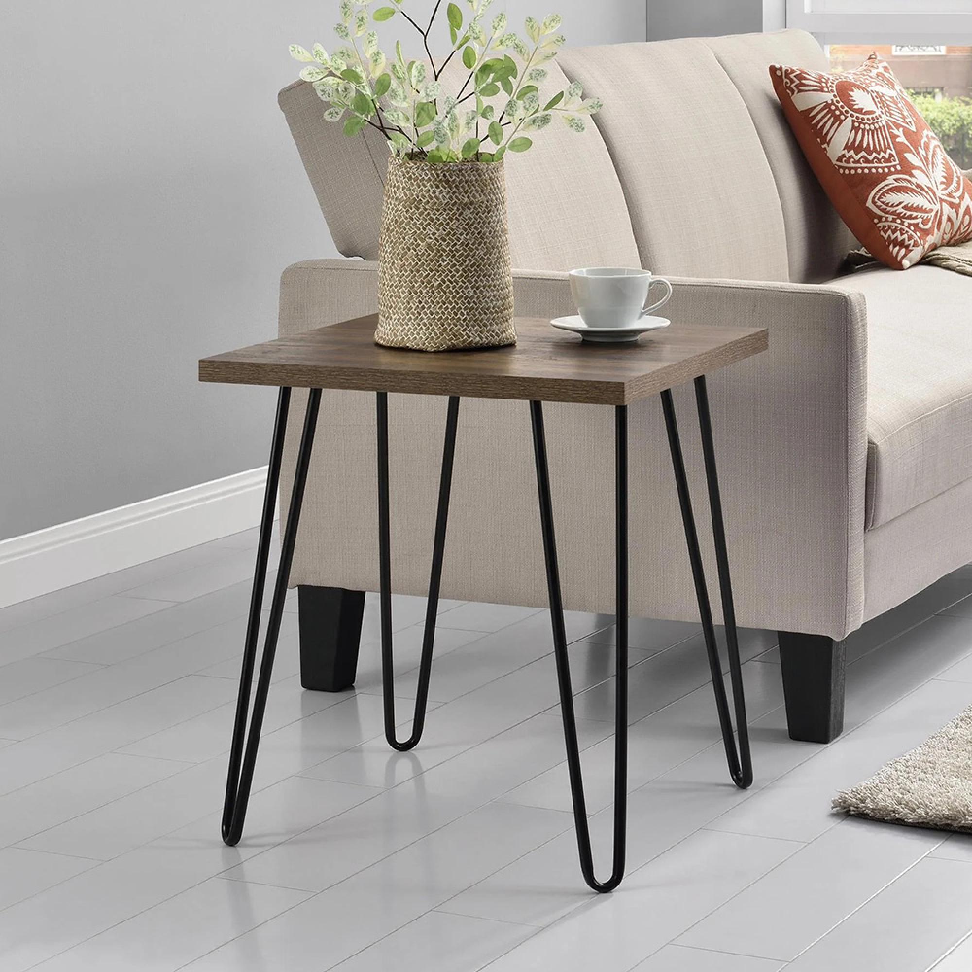 Owen Retro End Table - Walnut - 5068396COMUK