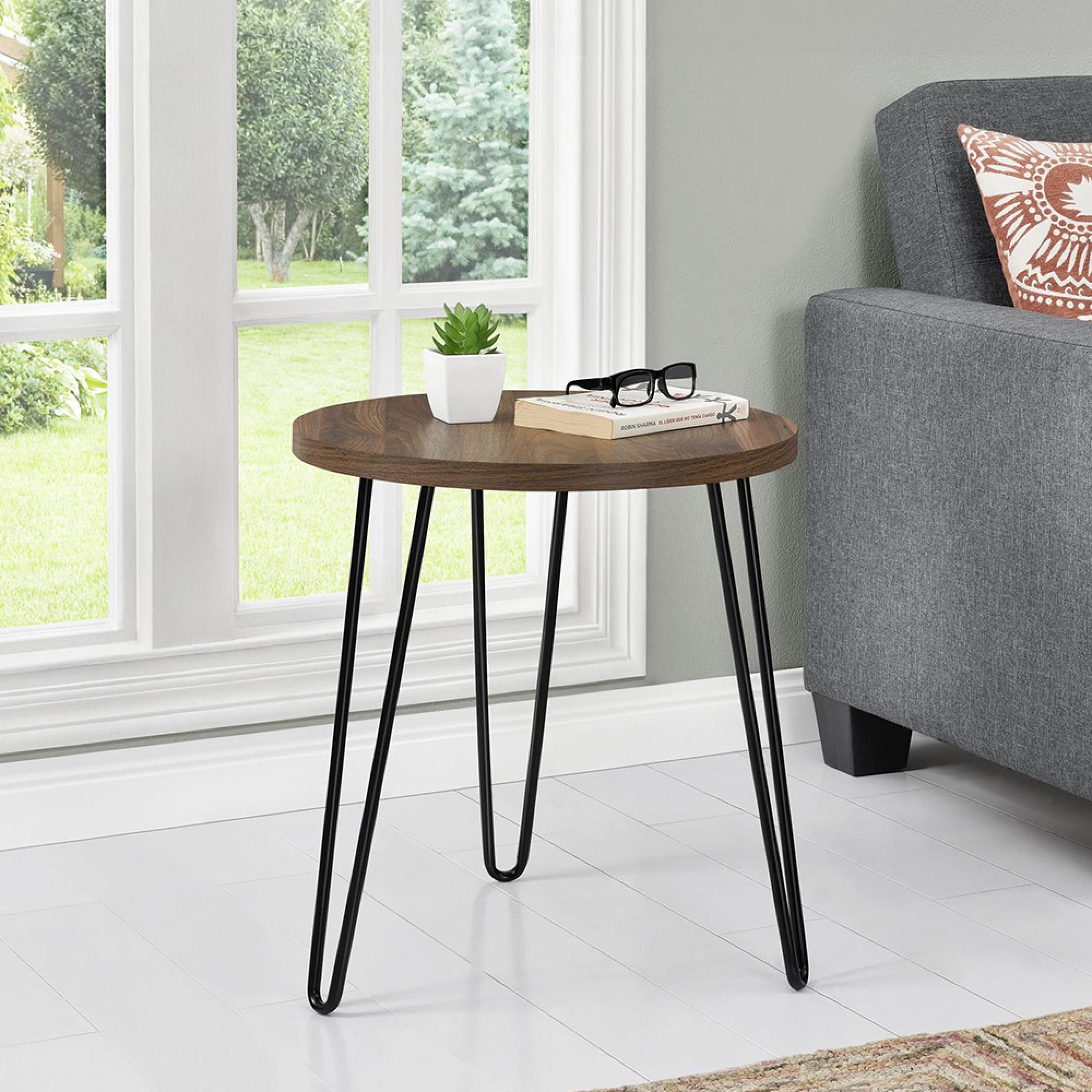 Owen Round End Table - Walnut - 3613222COMUK