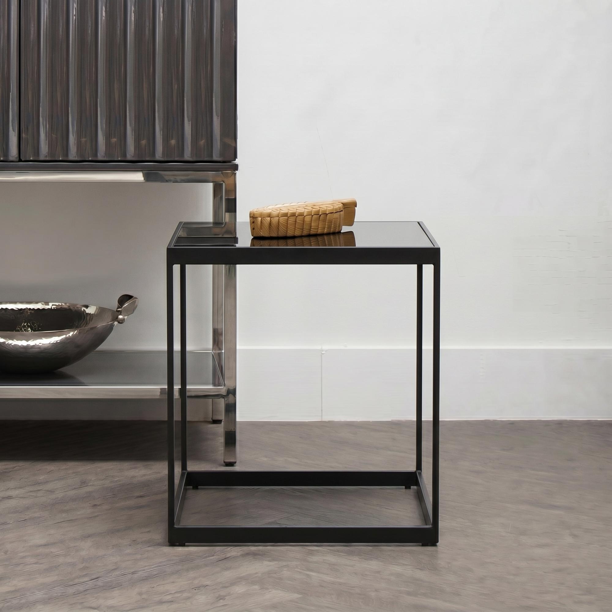 Genoa Side Table - Square - Black