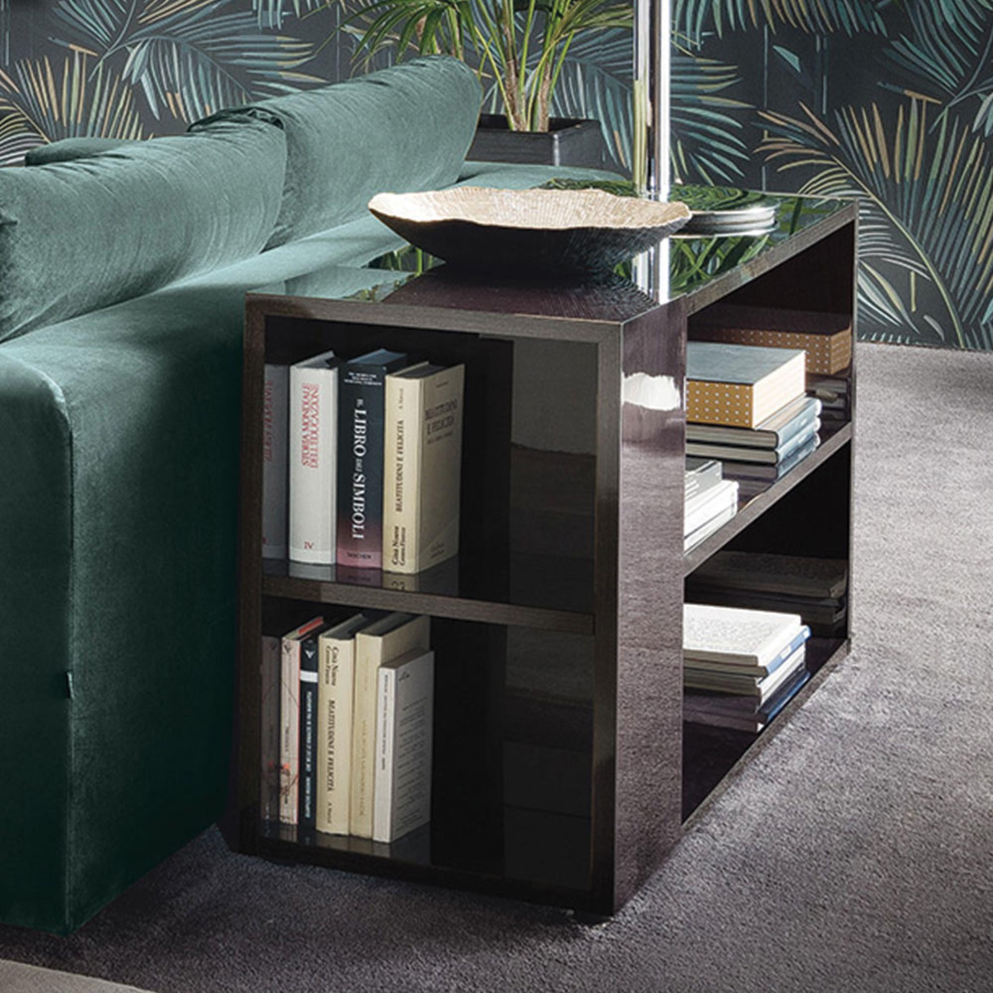 Heritage Sofa Table - Dark Velvet Birch High Gloss