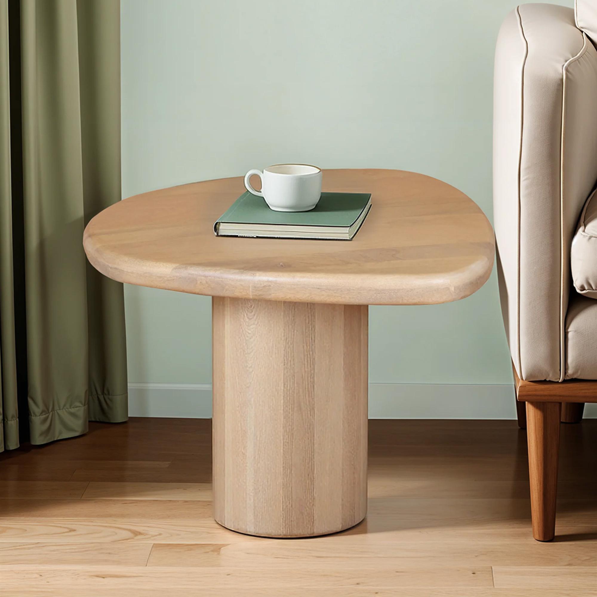 Austin Side Table - Abstract - Natural - Mango Wood