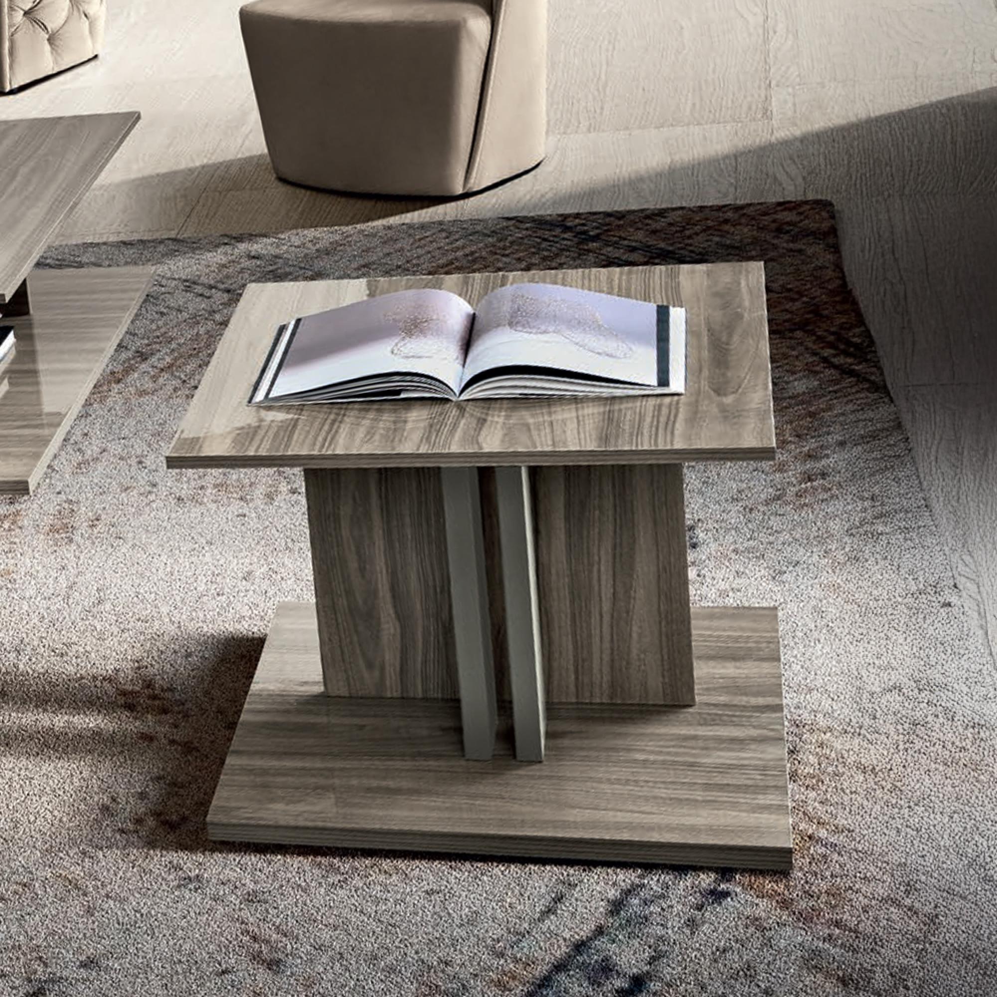 Volare Italian Square Side Table - Venetian Grey
