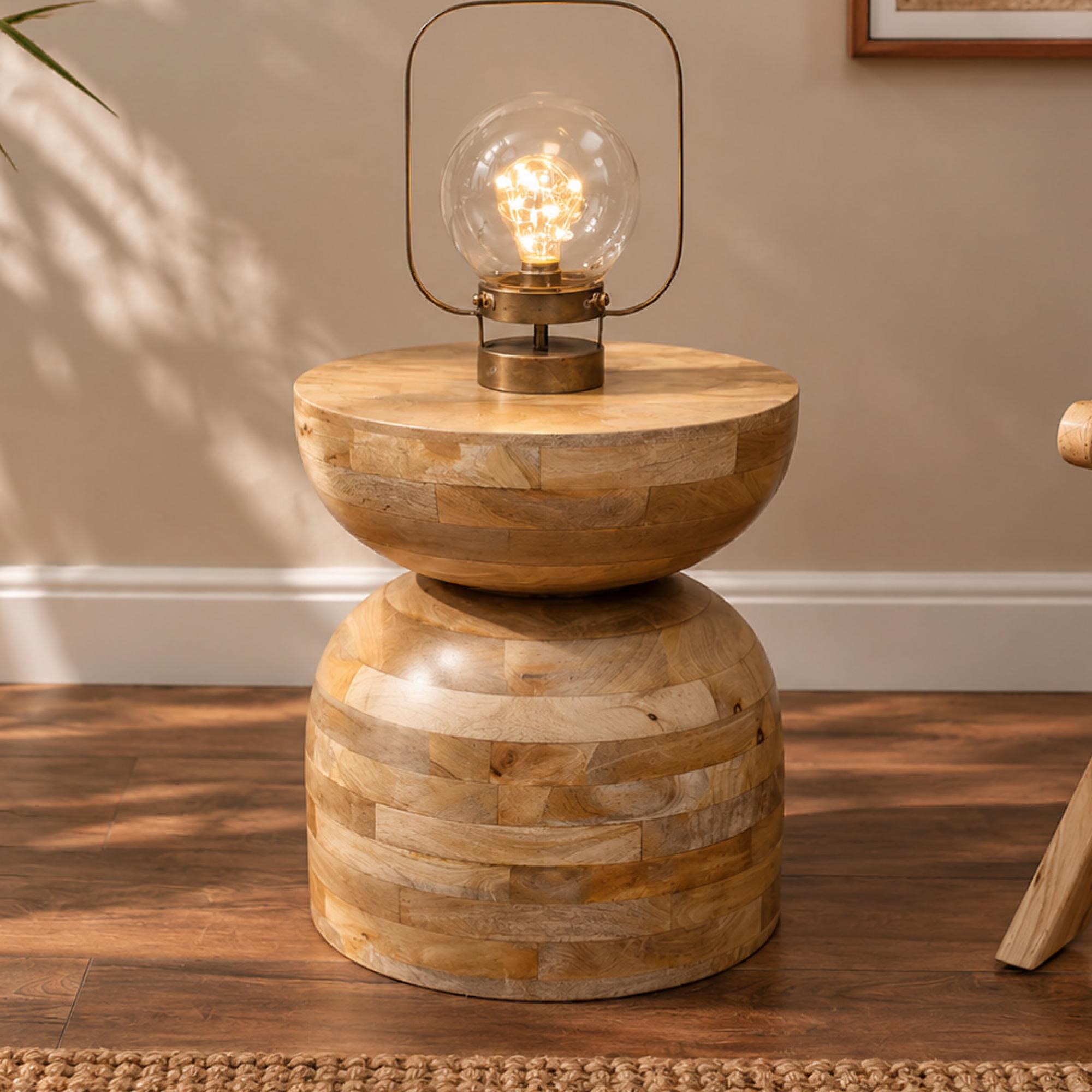 Side Table - Wooden - Round - Small