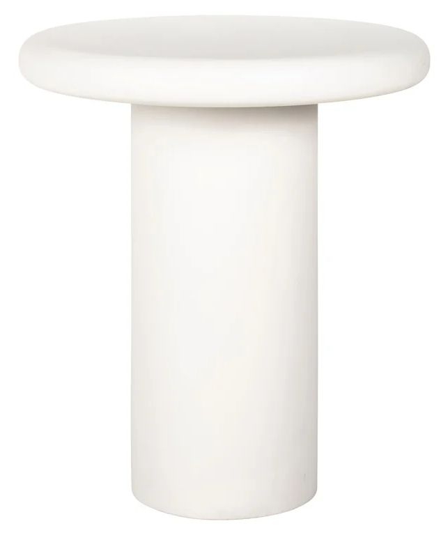 Bloomstone White Lime Plaster Round Side Table