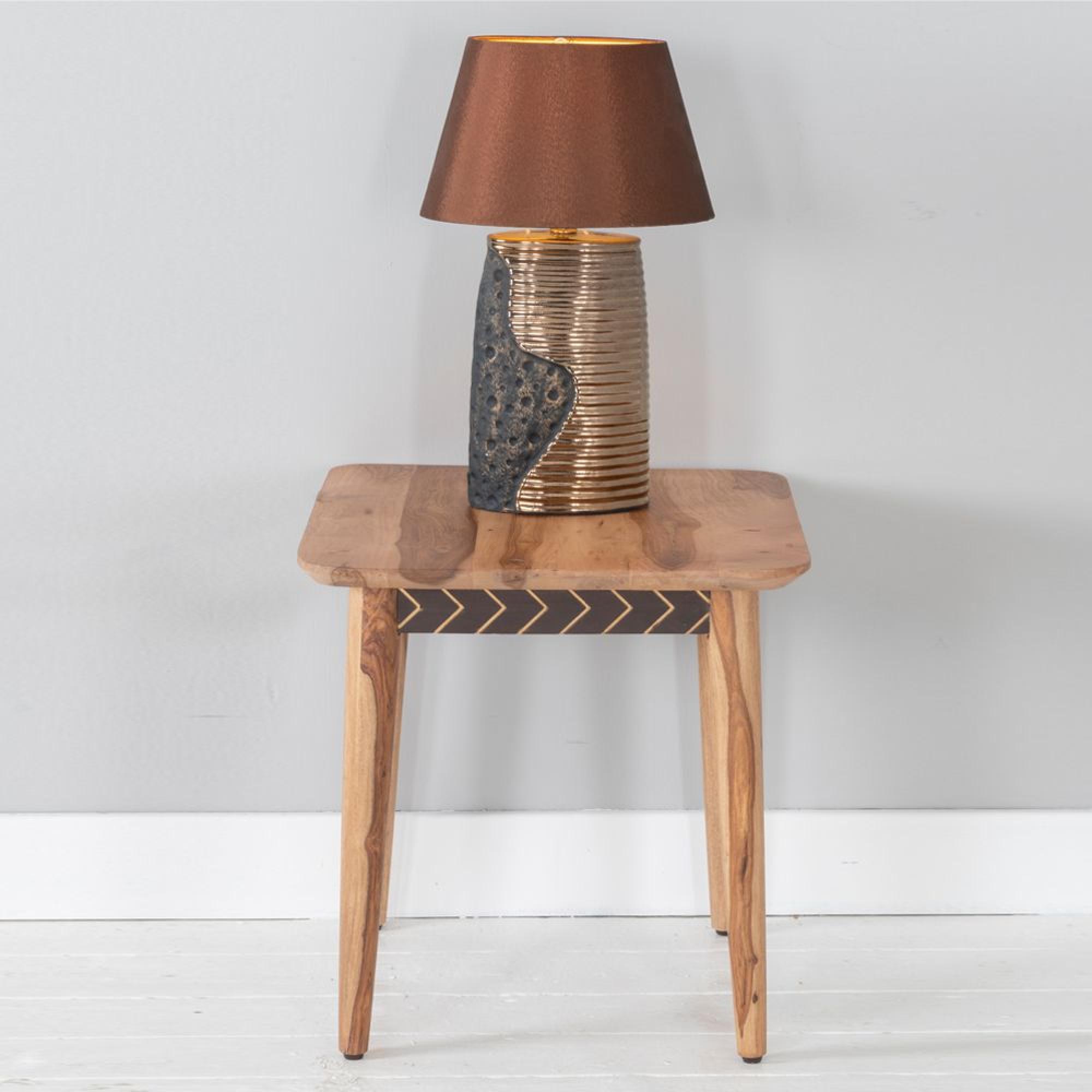 Clearance - Luxuria End Table - Square - Sheesham Wood