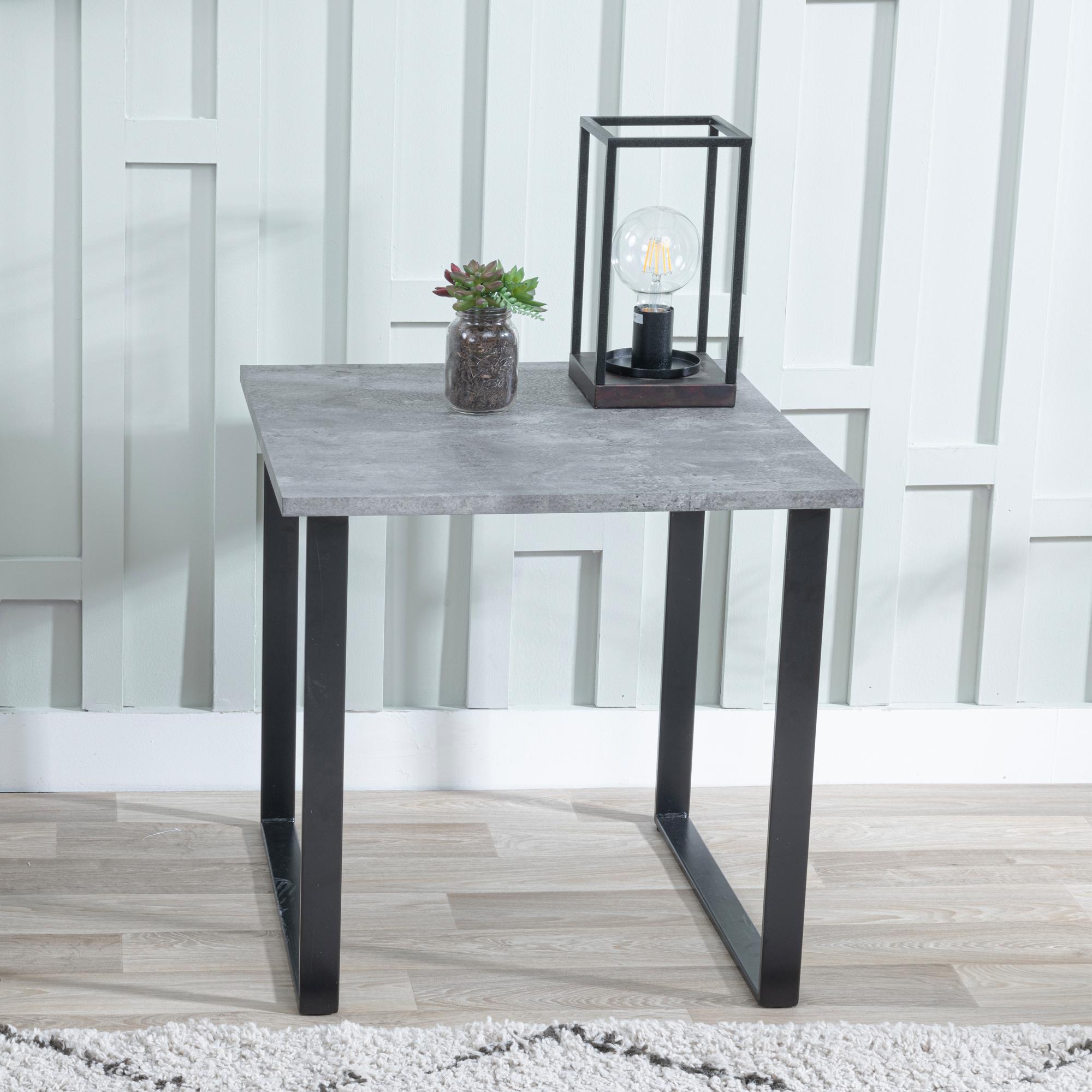 Clearance - Texas Side Table - Square - Grey
