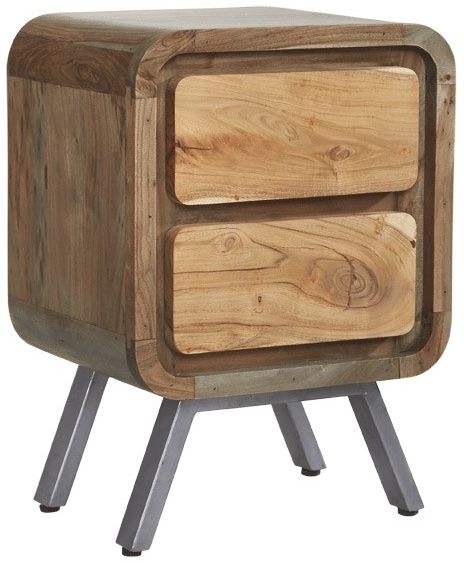 Dalhousie Lamp Table - Industrial - Reclaimed Wood