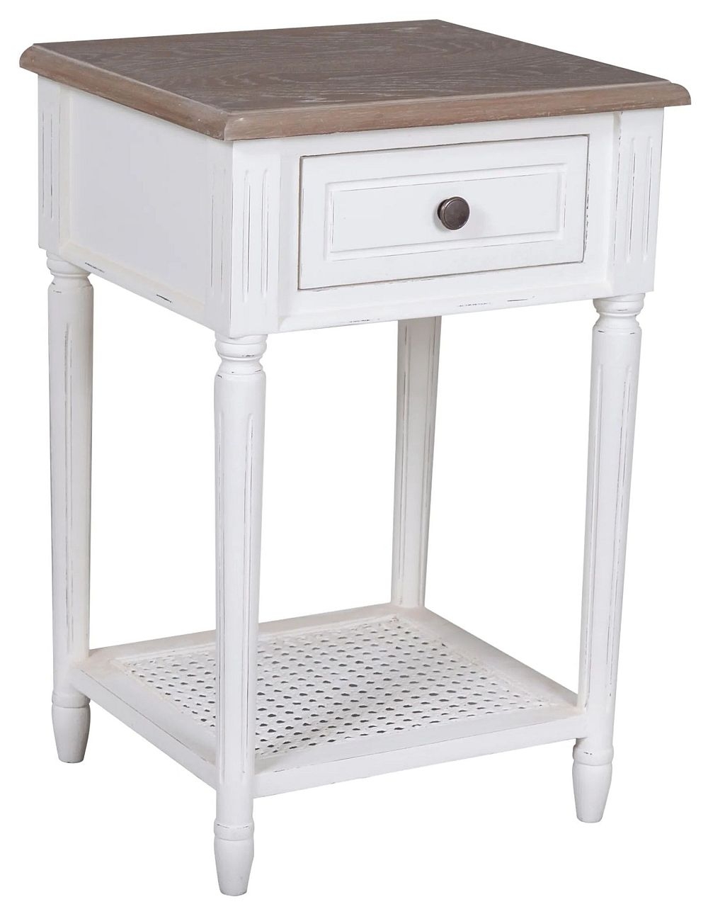 Delphine Side Table - Off-White Painted - French Style