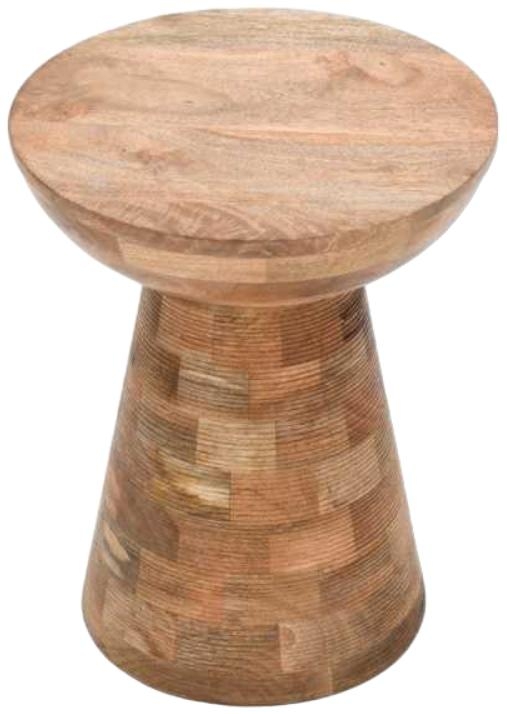 Dispur Side Table - Round - Solid Mango Wood