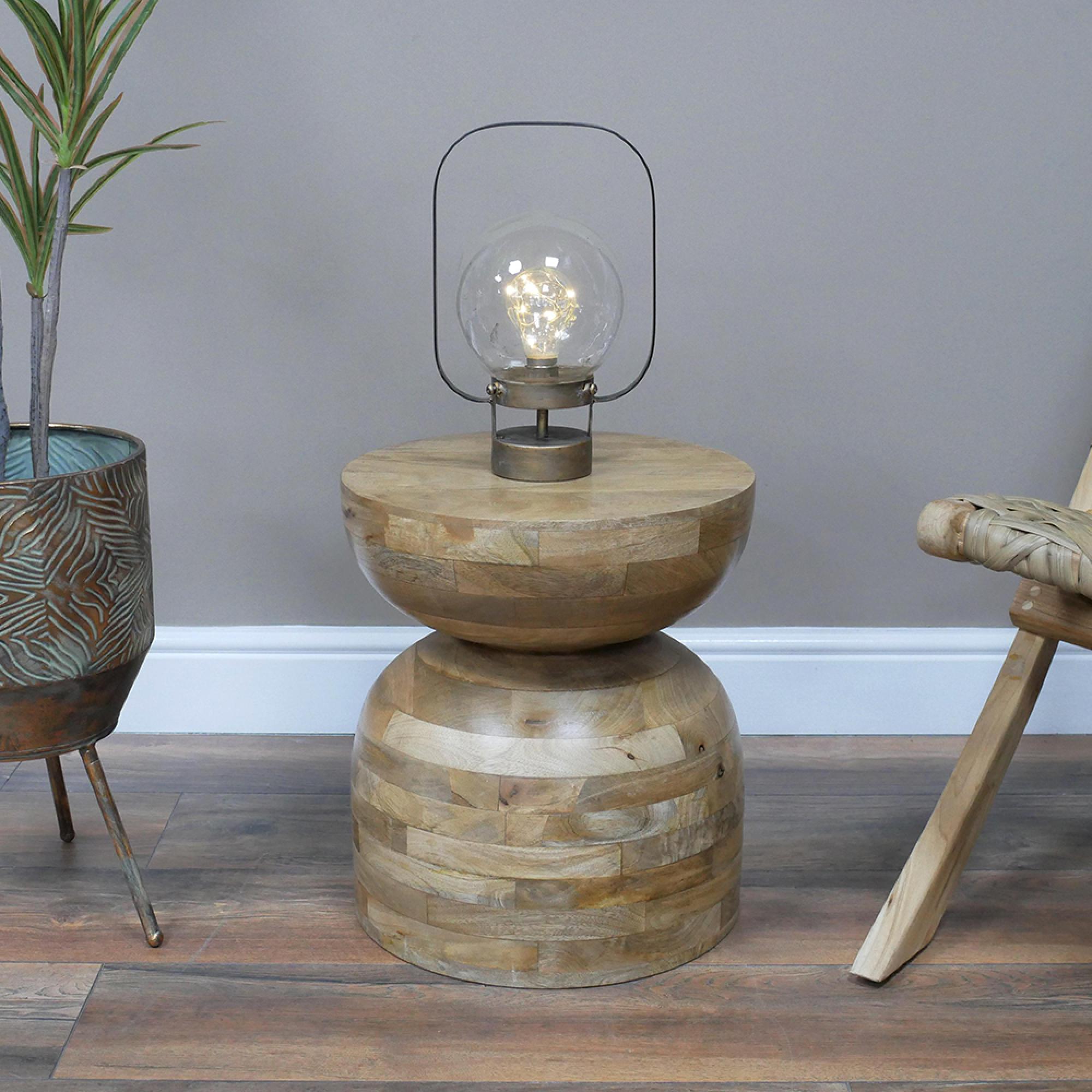 Side Table - Wooden - Round - Small