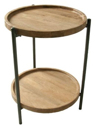 Evansville Mango Wood End Table - Round