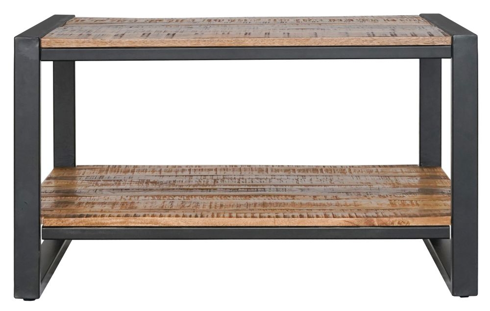 Frais Side Table - Shelf - Industrial Mango Wood