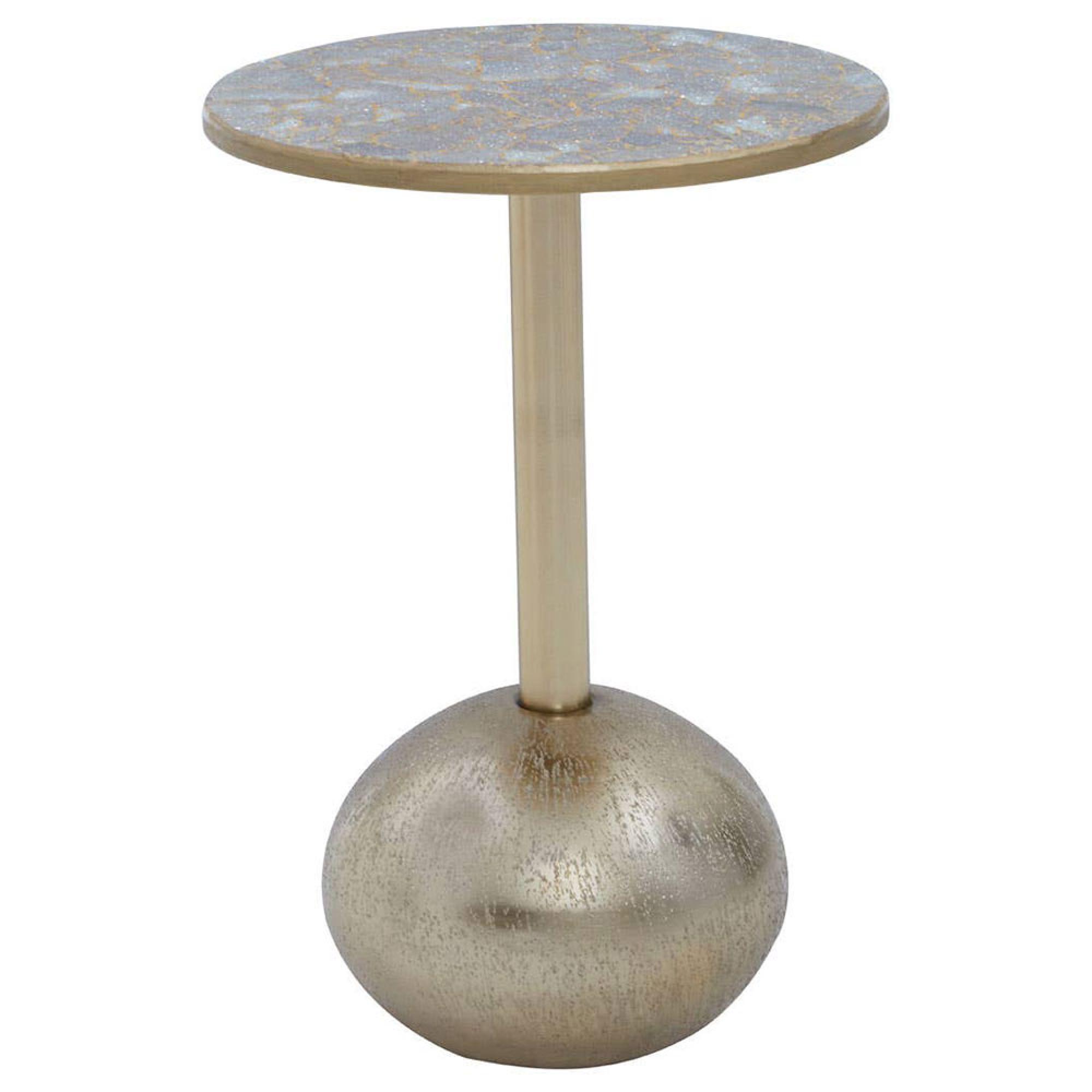 Inventivo Side Table - Round - Gold Metal
