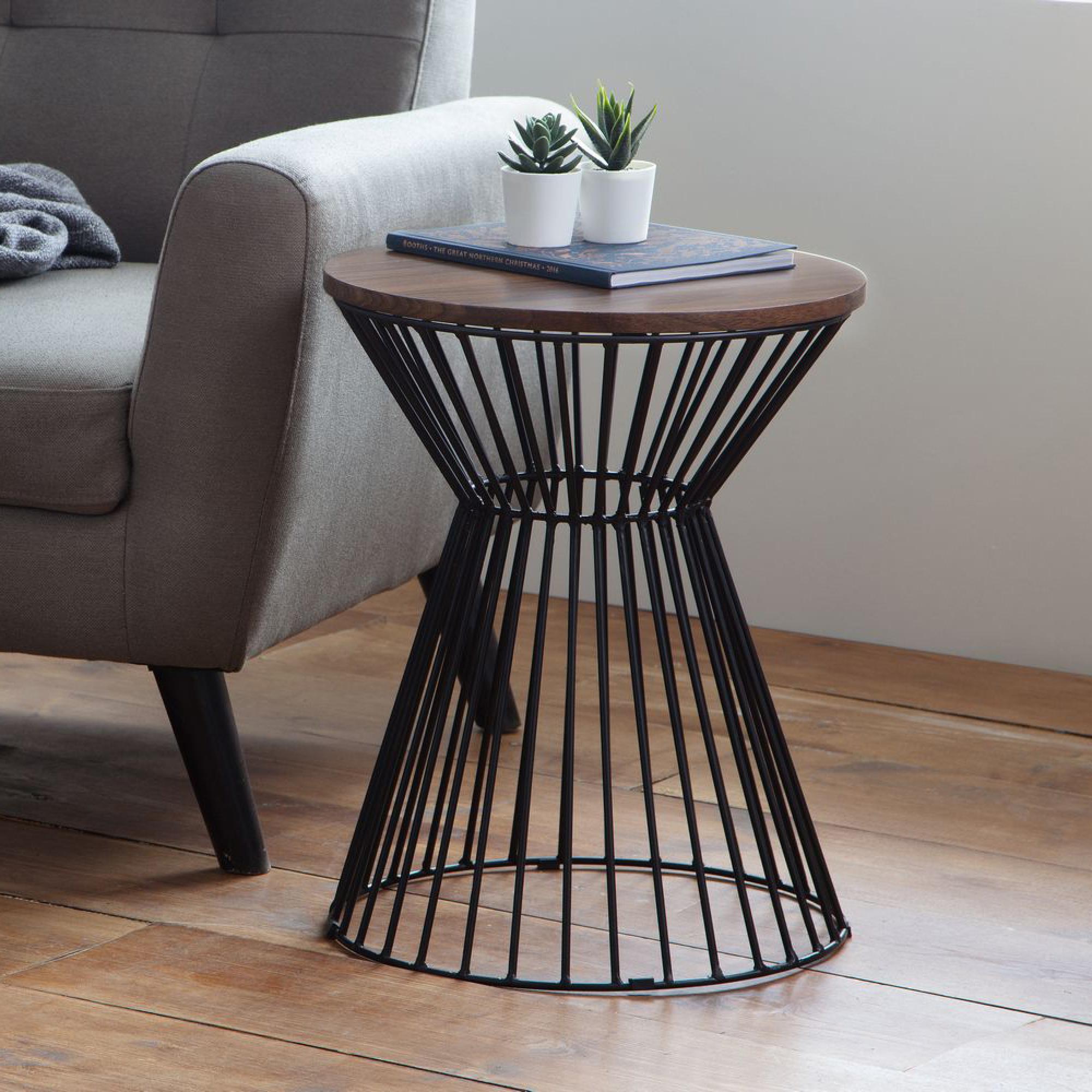 Jersey Lamp Table - Round - Walnut