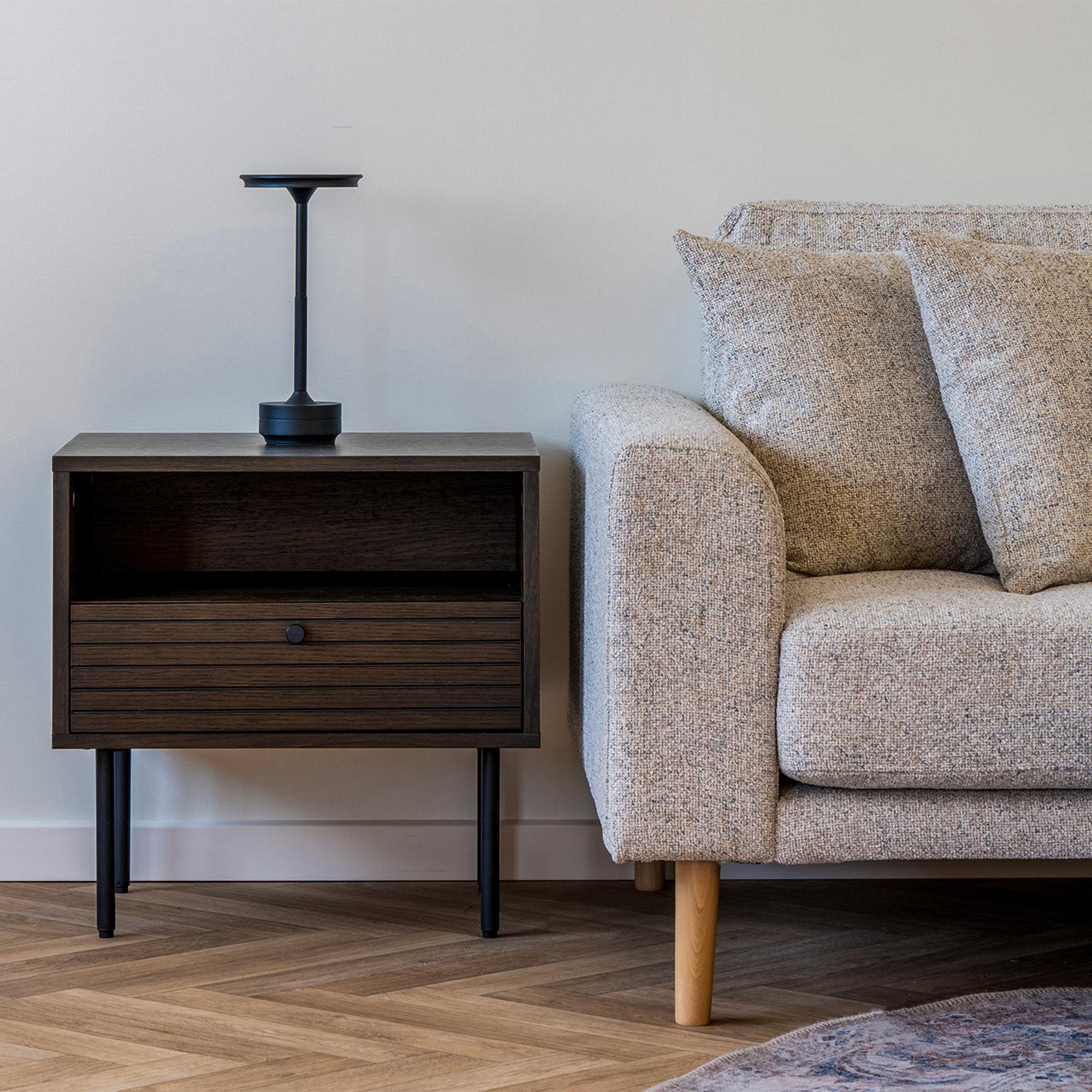 Kyoto Side Table - 1 Drawer - Smoked Oak