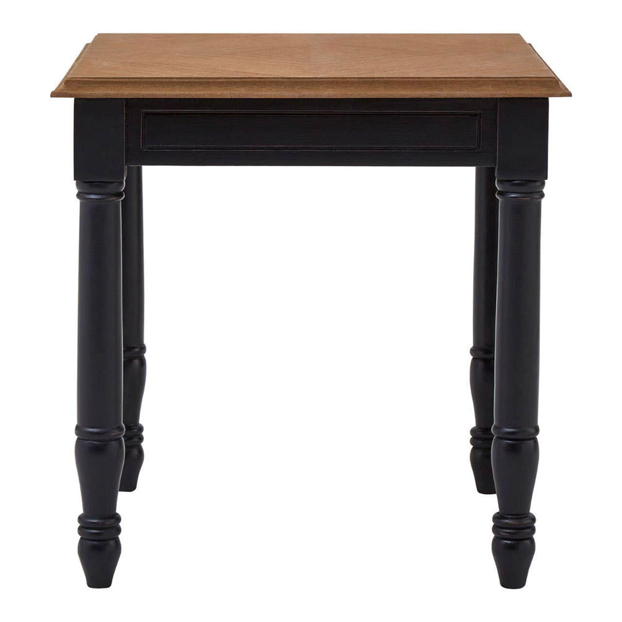 Loire Side Table - Square - Black and Oak
