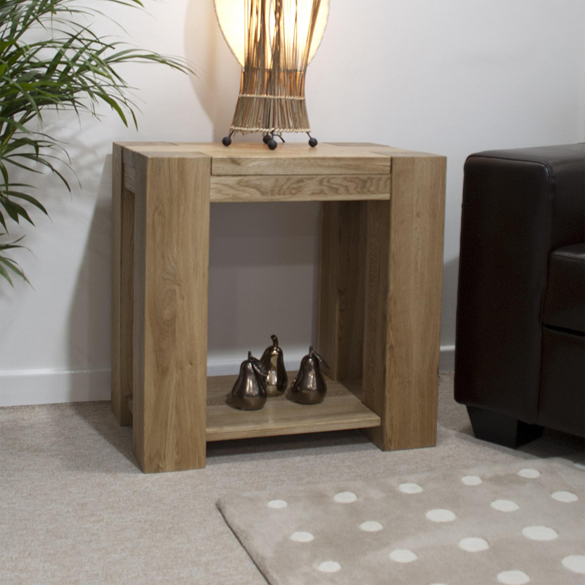 Trend Lamp Table - Oak