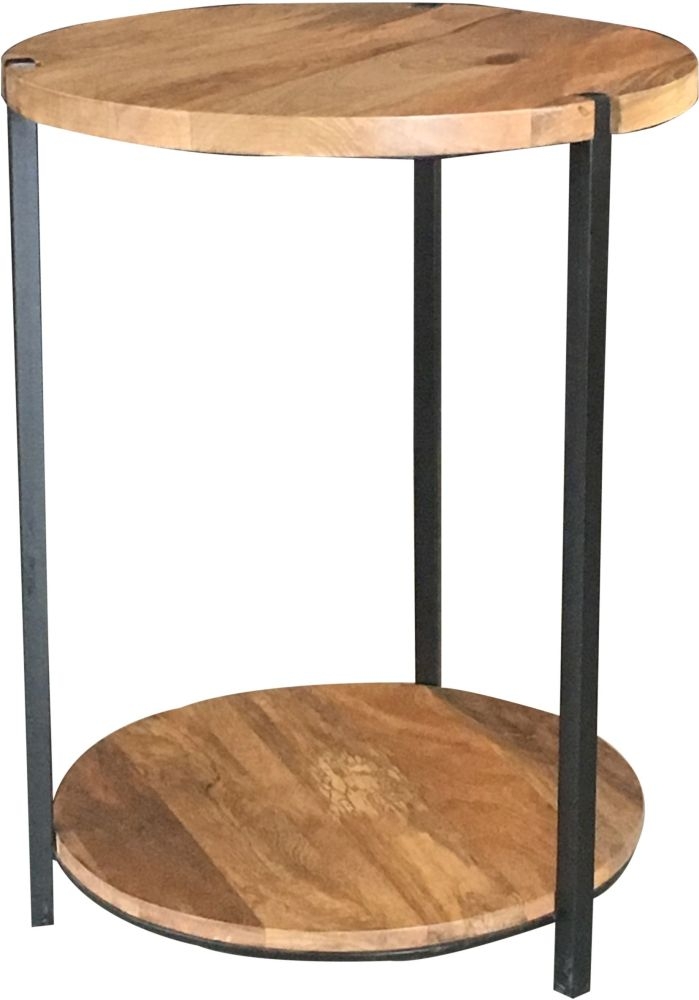 Ravi Side Table - Round - Mango Wood