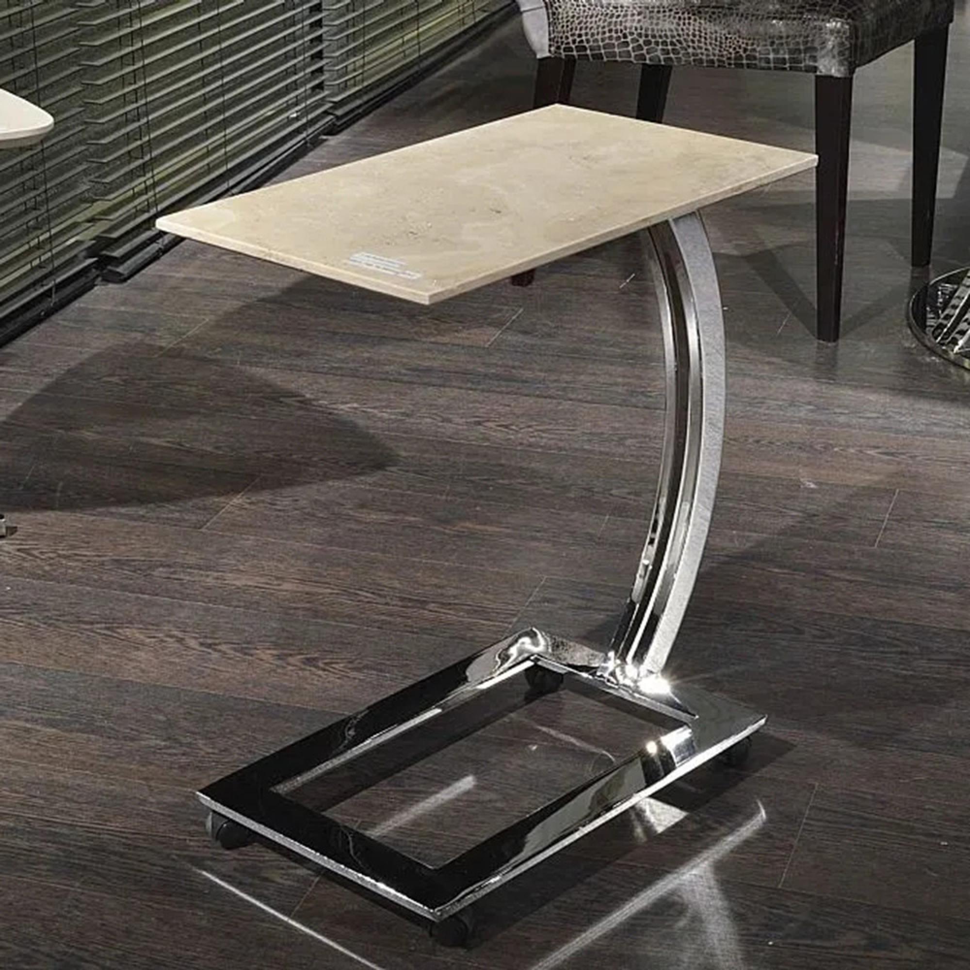 Swan Accent Table - Marble with Steel Base - Variation Available
